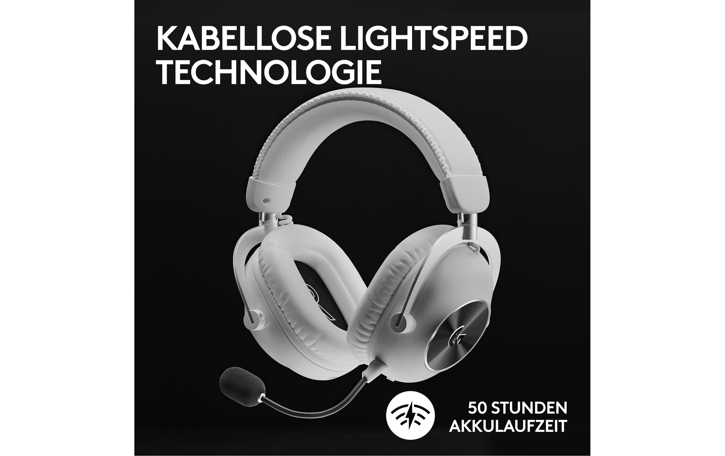 Logitech Gaming-Headset »G Pro X 2 Wireless Lightspeed Gaming Weiss«, Bluetooth, Mikrofon abnehmbar-Freisprechfunktion