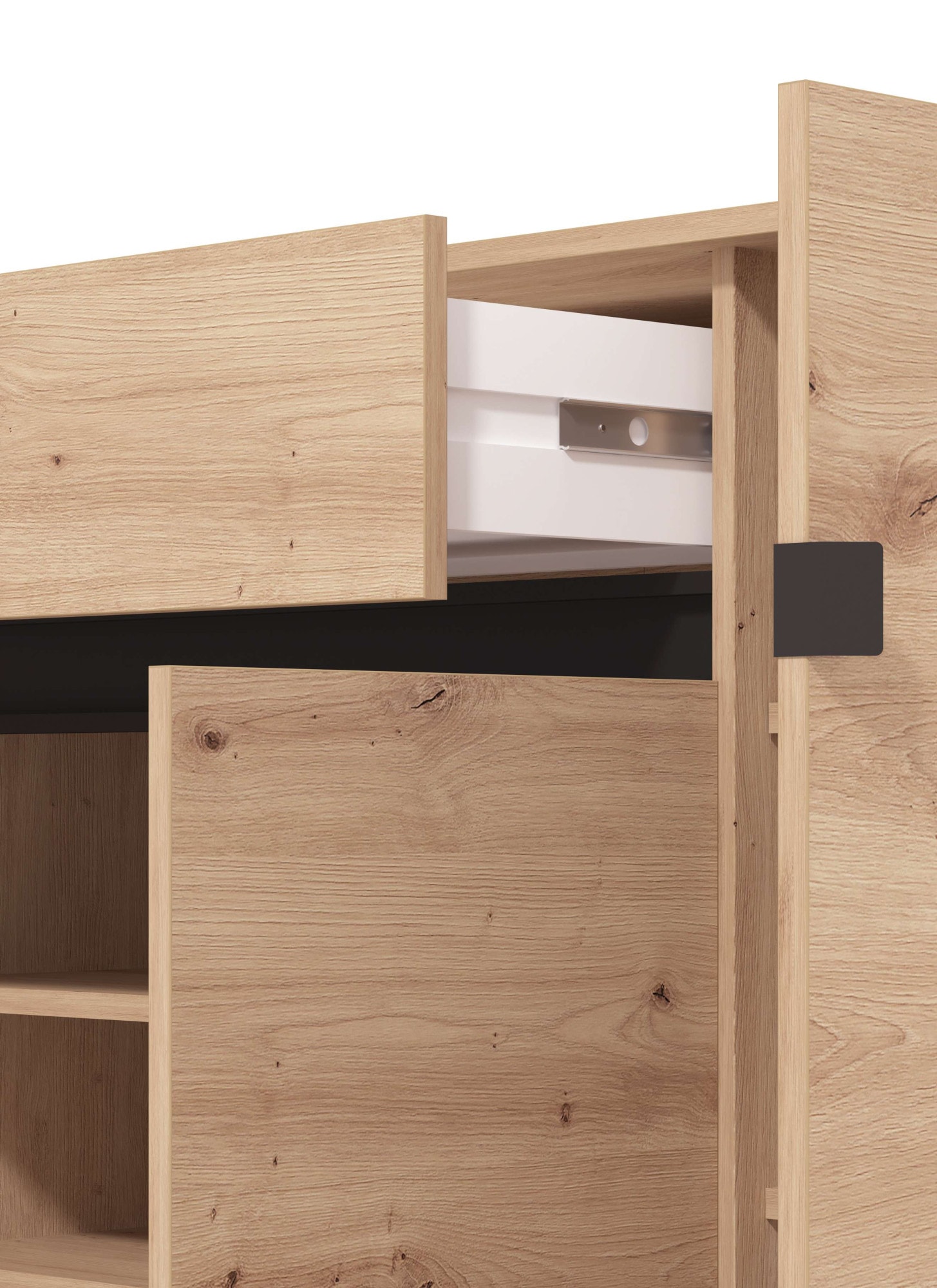 Home affaire Schuhkommode »Flannan, Schuhregal, Schuhschrank, Gesamthöhe 109,5 cm« sechs Regale und eine Schublade, Gesamtbreite 118,5 cm