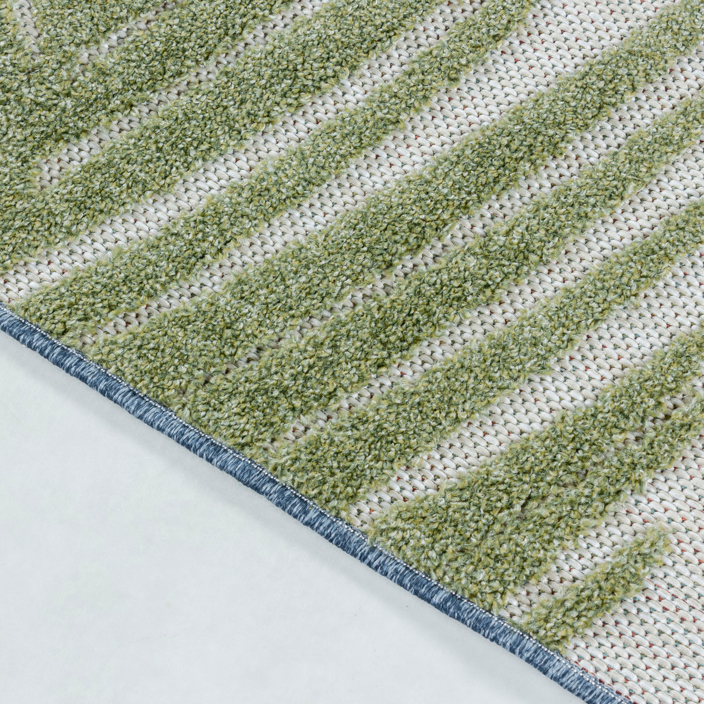 Ayyildiz Teppiche Teppich »BAHAMA 5155«, rechteckig, 8 mm Höhe, Läufer, Flachflor mit Hoch-Tief-Struktur, In-und Outdoor geeignet