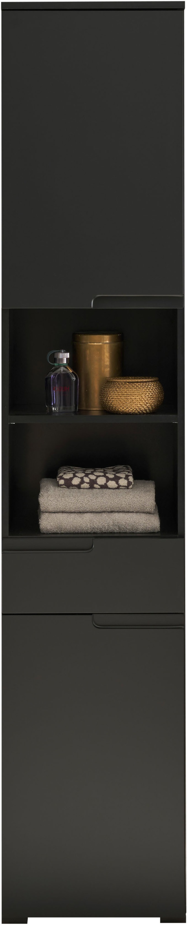BASIC by Balculina Armoire haute »Spice, Badezimmerschrank BxTxH 40x191x32 cm« 1 cuis tlg. largeur 40 cm, poignées creuses