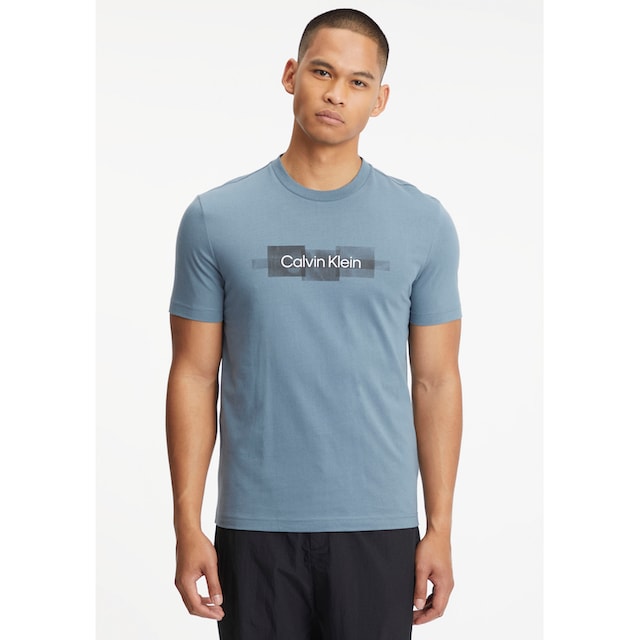 ♕ Calvin Klein T-Shirt »BOX STRIPED LOGO T-SHIRT«, aus reiner Baumwolle  versandkostenfrei auf