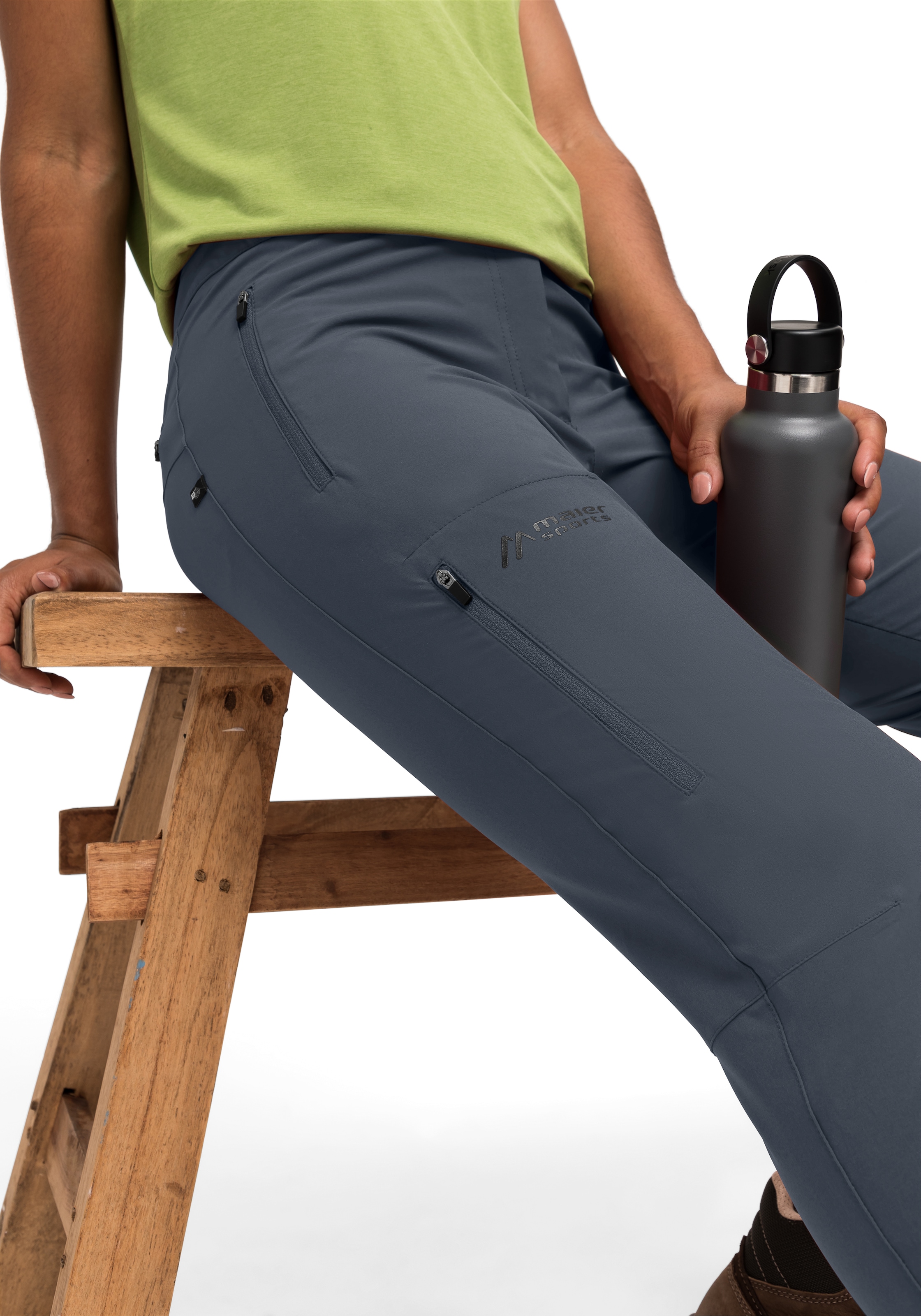 Maier Sports Outdoorhose »Latit slim W«, Damen Wanderhose, lange Outdoor-Hose, Trekkinghose slim