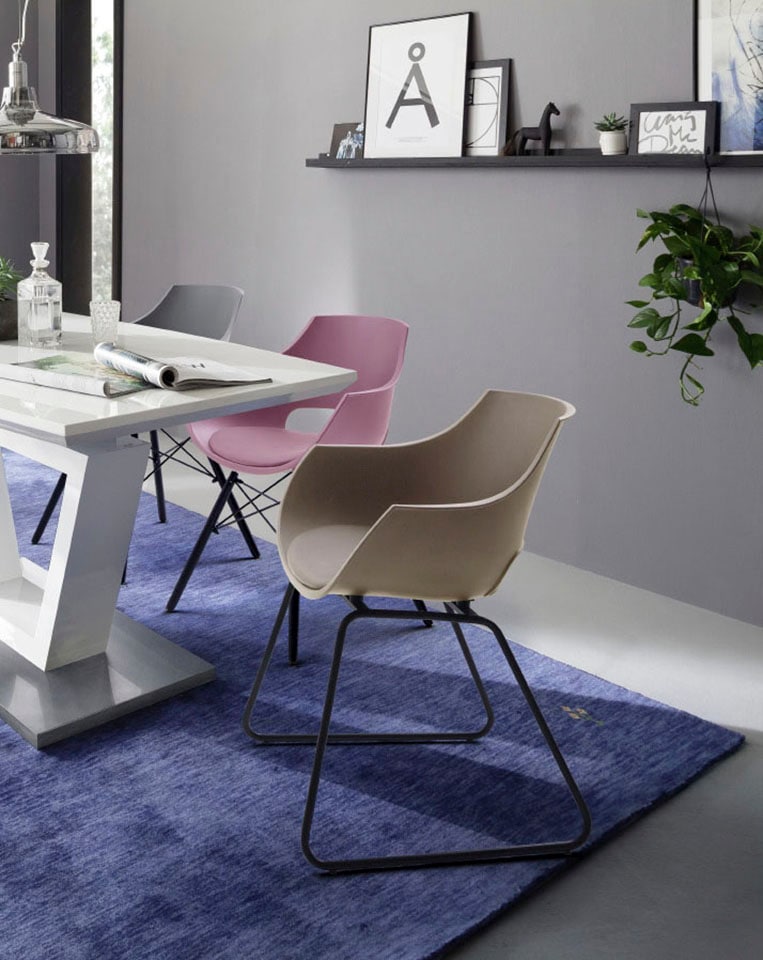 MCA furniture Chaise à coque »Rockville« (Set) 4 cuis4er-Set, Kufe, Kunststoff, Belastbarkeit 120 kg, Sitzhöhe ca. 46 cm