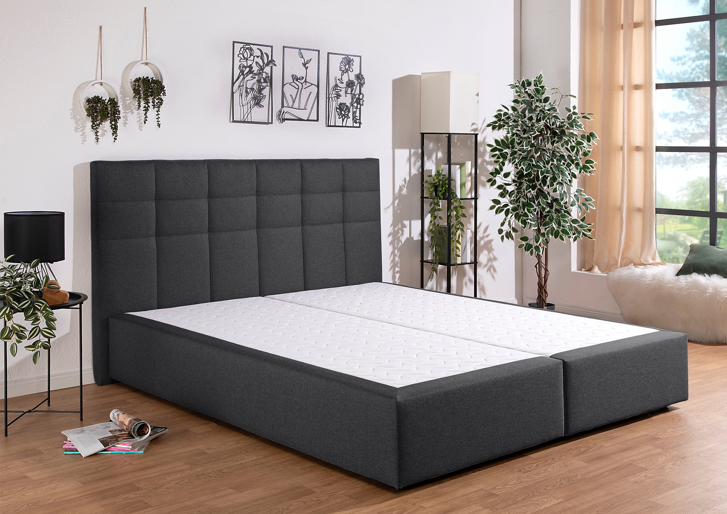 Home affaire Boxbett »Ovalo« wahlweise mit Bettkasten, in H2, H3 & H4 erhältilich