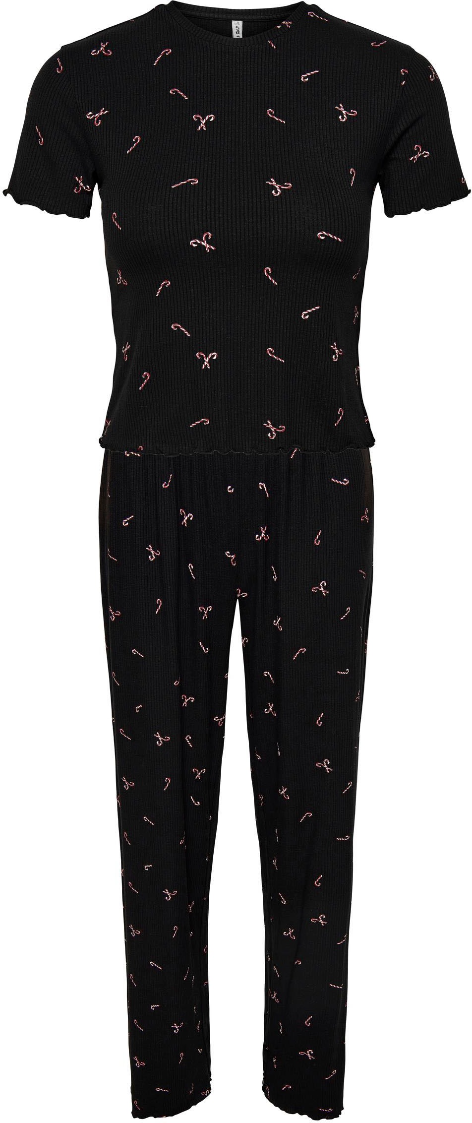 Image of Only Schlafanzug »ONLCANDY CANE S/S TOP/PANT SETJRS«, (Set), mit Weihnachts-Print bei Ackermann Versand Schweiz