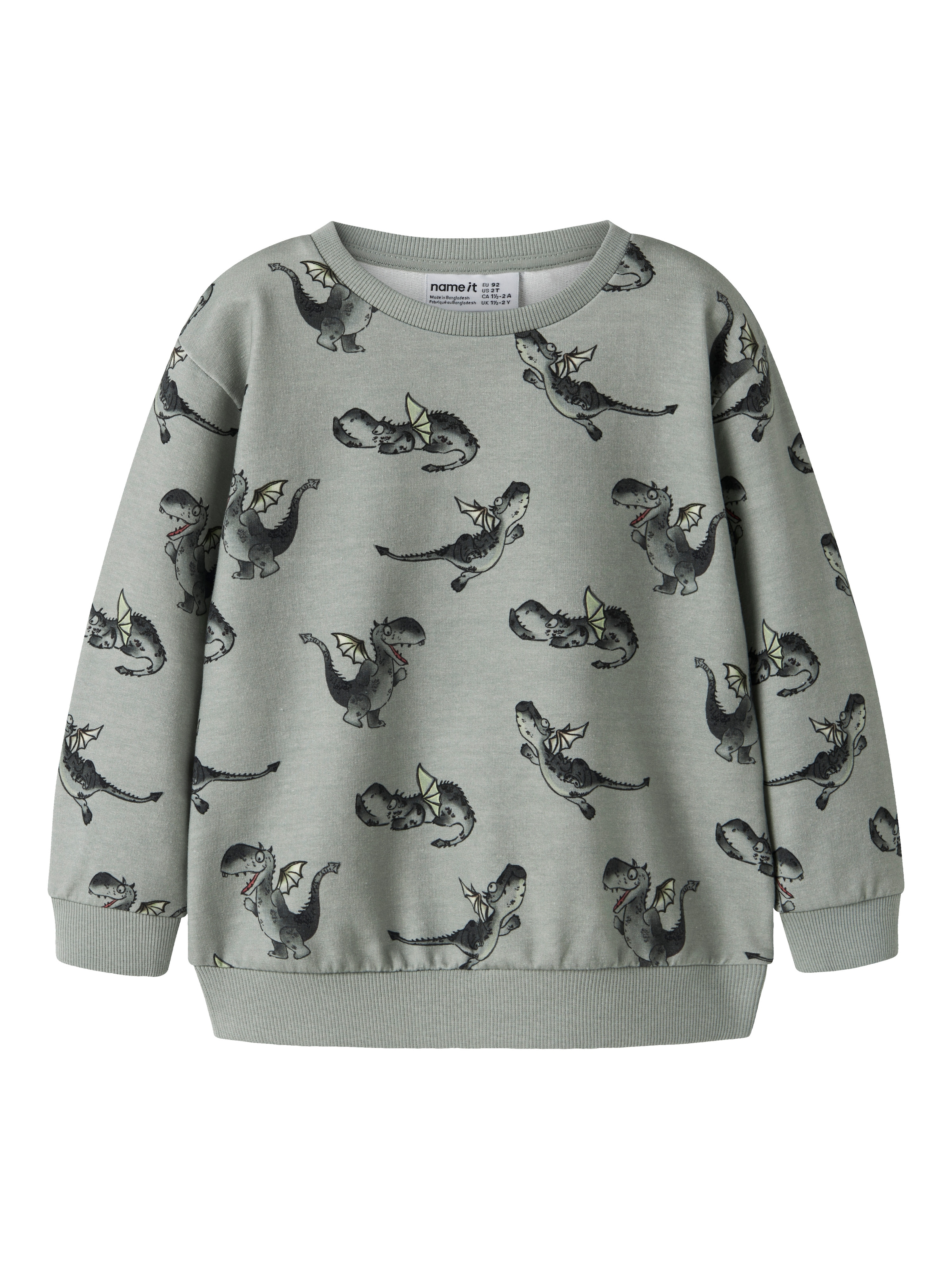 Name It Sweatshirt »NMMKASSE LS NREG SWEAT UNB«, Baumwollmischung, regular fit
