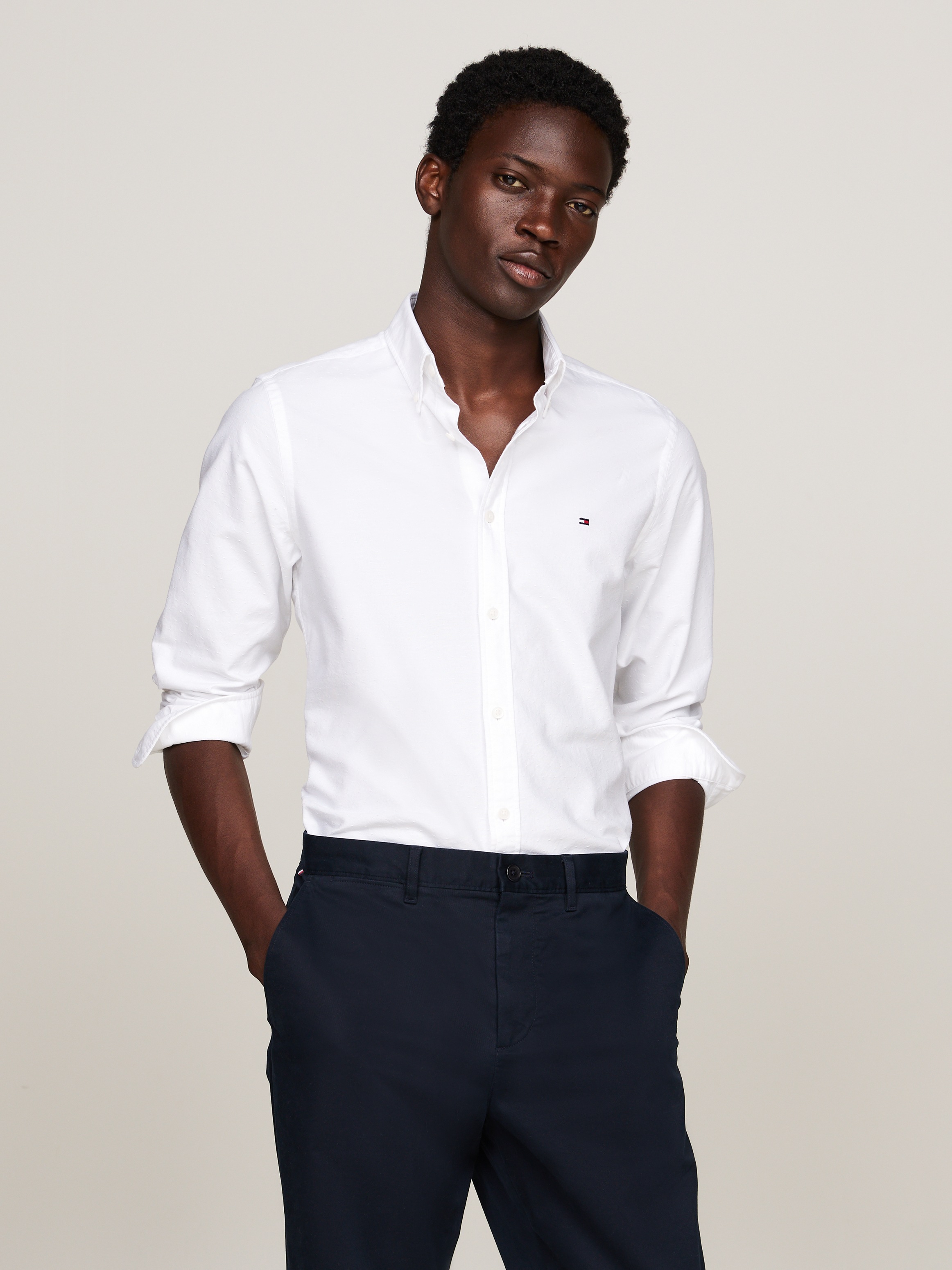 Tommy Hilfiger Chemise à manches longues »OXFORD DOBBY Slim Fit SHIRT«