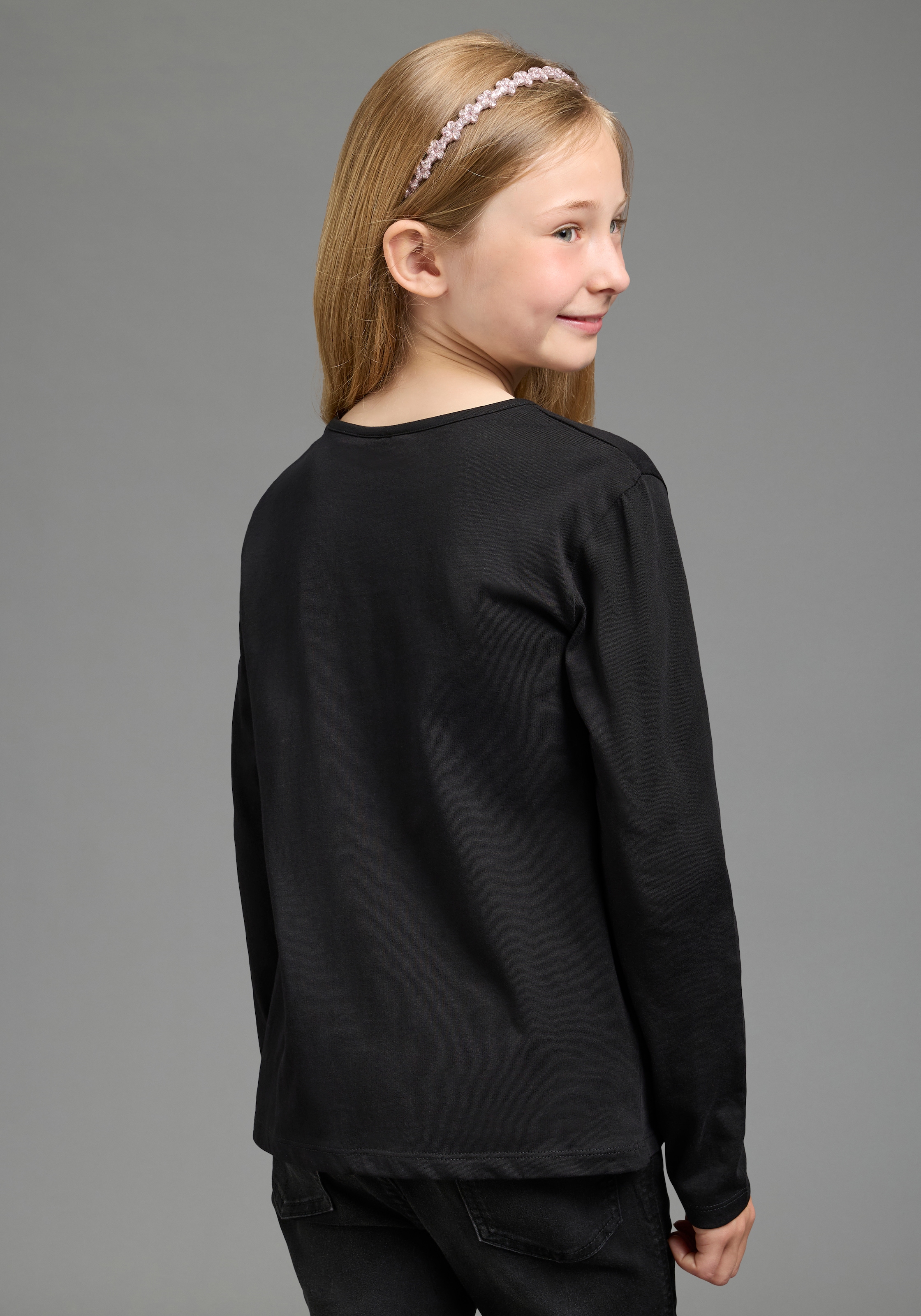 KIDSWORLD Langarmshirt »K-POP DEMON HUNTERS Shirt« K-Pop Shirt, hüftlang, mit Rundhalsausschnitt, Basic Passform