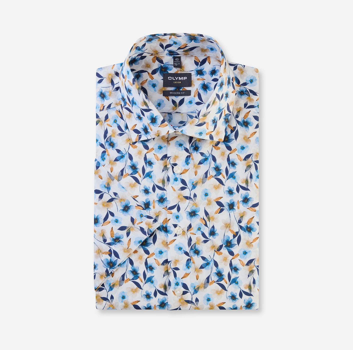 OLYMP Chemise à manches courtes »Luxor modern fit« mit floralem Print