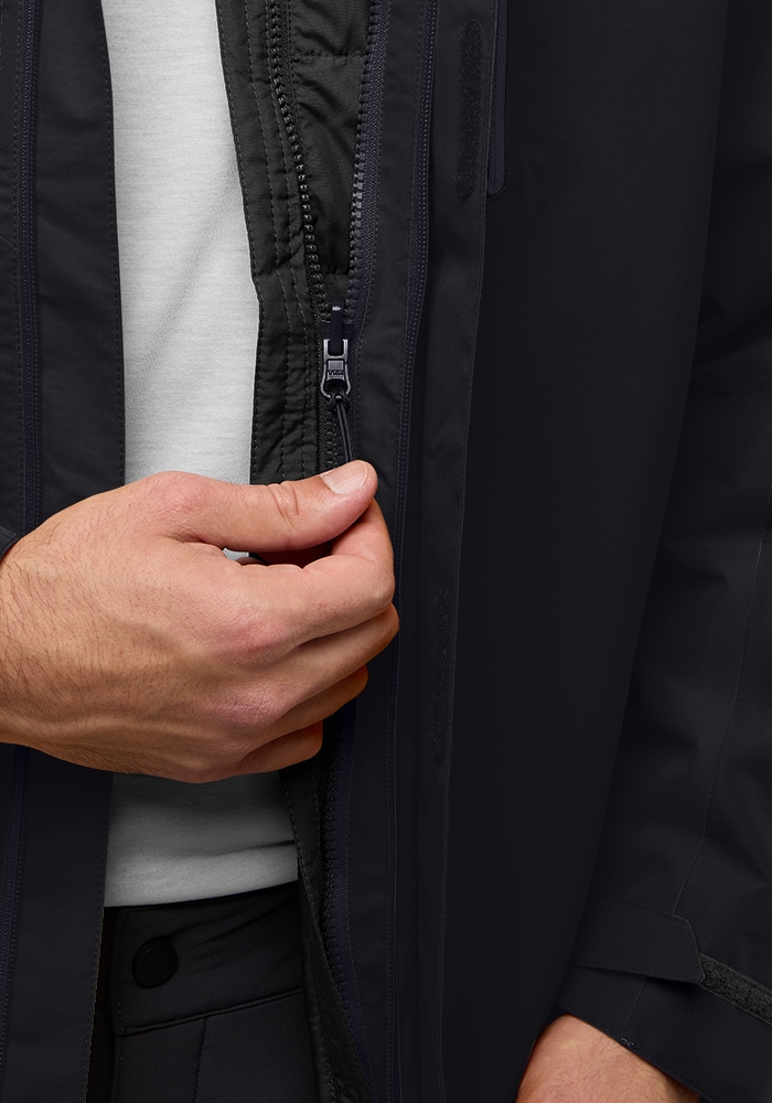 Jack Wolfskin 3-in-1-Funktionsjacke »JASPER 3IN1 JKT M«, mit Kapuze