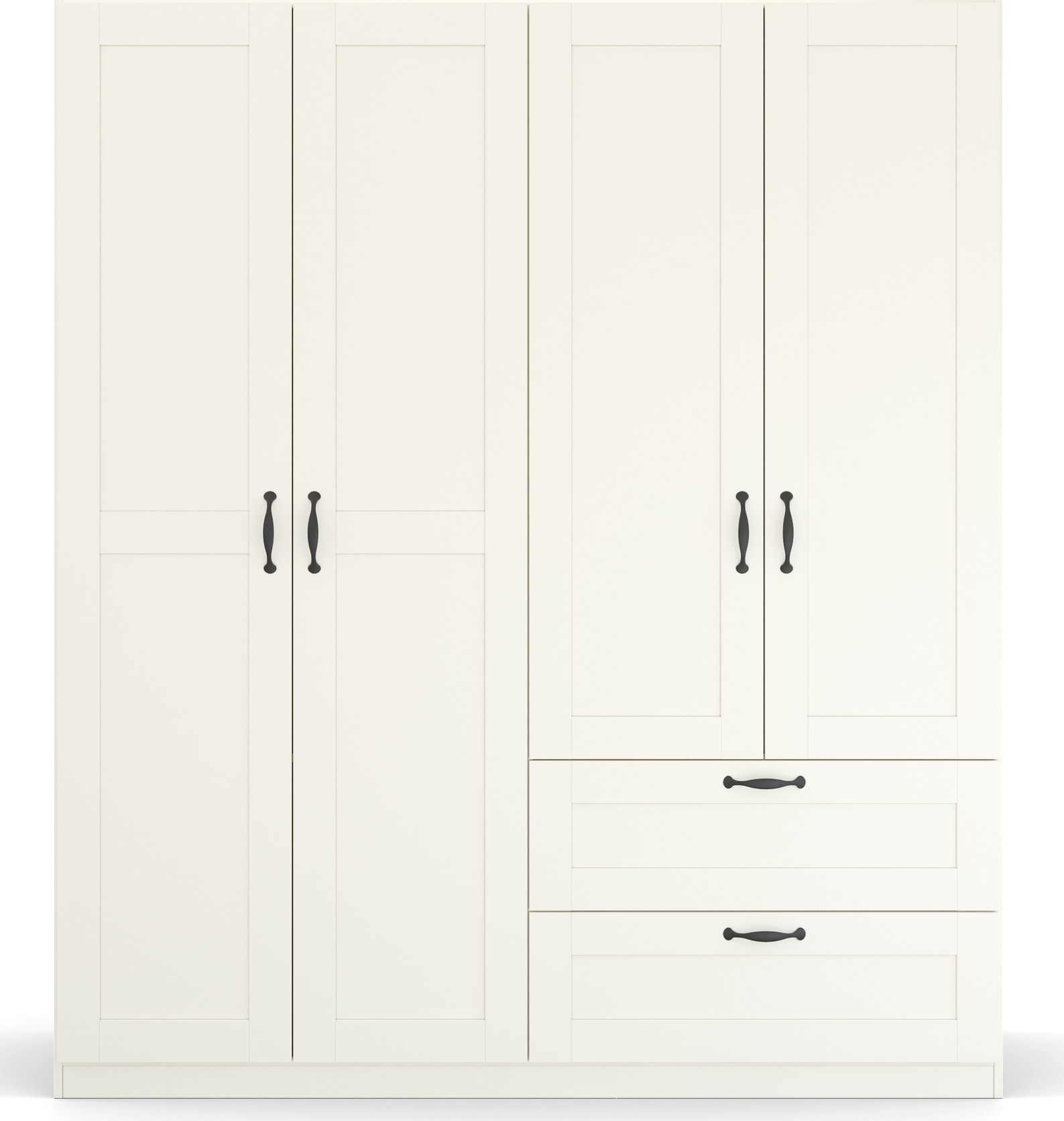 rauch Drehtürenschrank »Kleiderschrank Schrank Garderobe Ankleide COTTAGE BY QUADRA SPIN« Breiten: 181/226/271 cm, Höhe 210 cm,  in skandinavischem Landhausstil, mit Schubladen