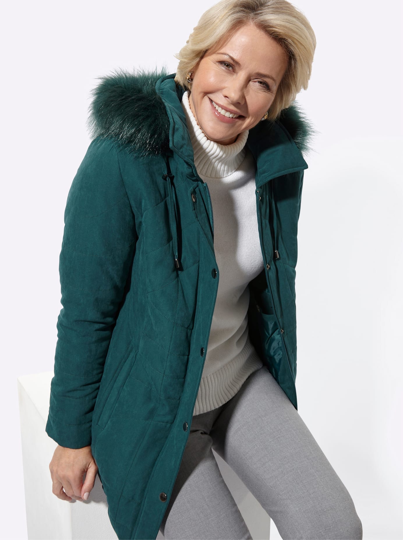 Classic Veste matelassée mit Kapuze