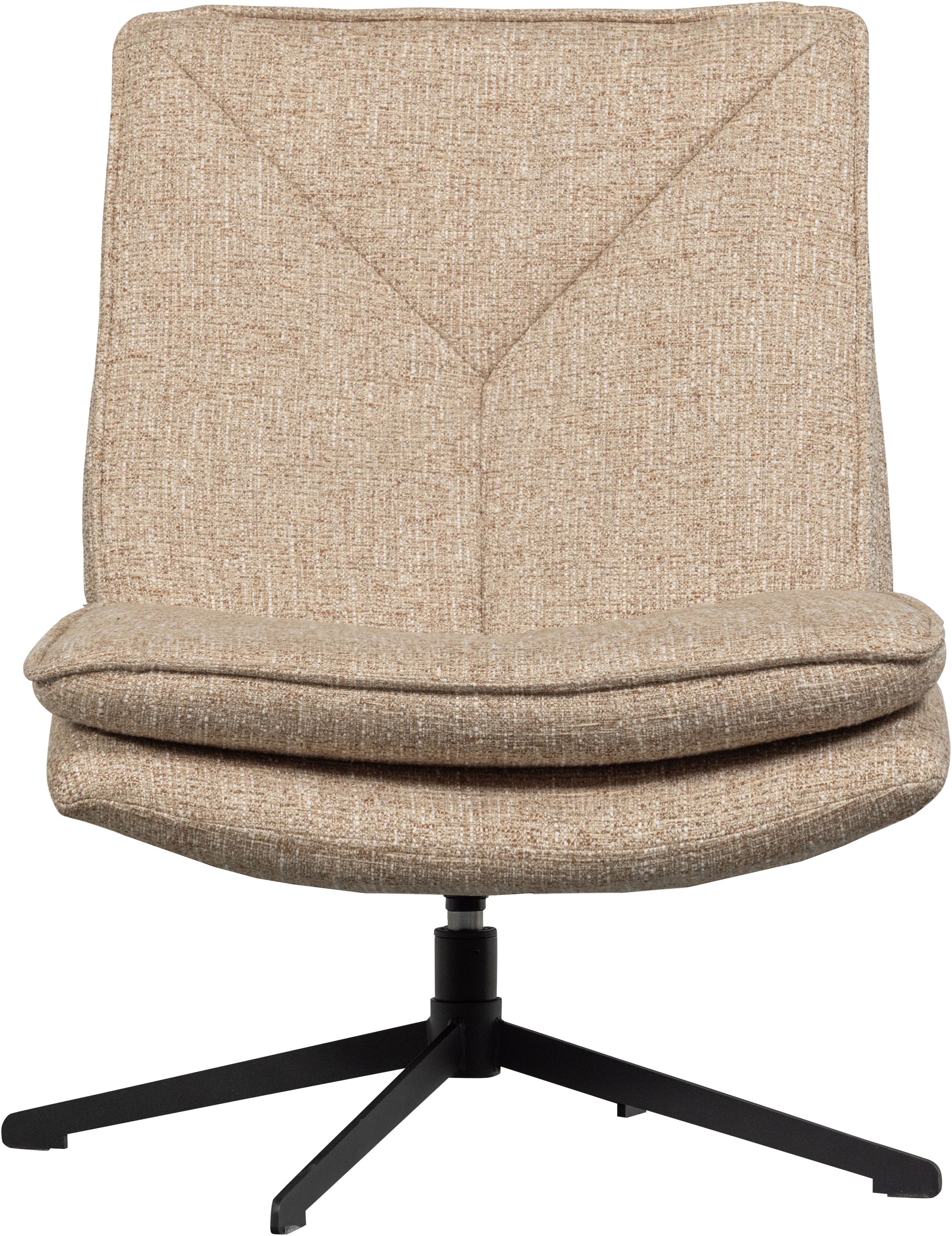 WOOOD Fauteuil pivotant »Milaro mit Fling-Melange-Bezug und Drehmechanismus B75 x T94 x H88 cm« capacité de charge 120 kg, haute résistance à l'usure, hauteur d'assise moyenne