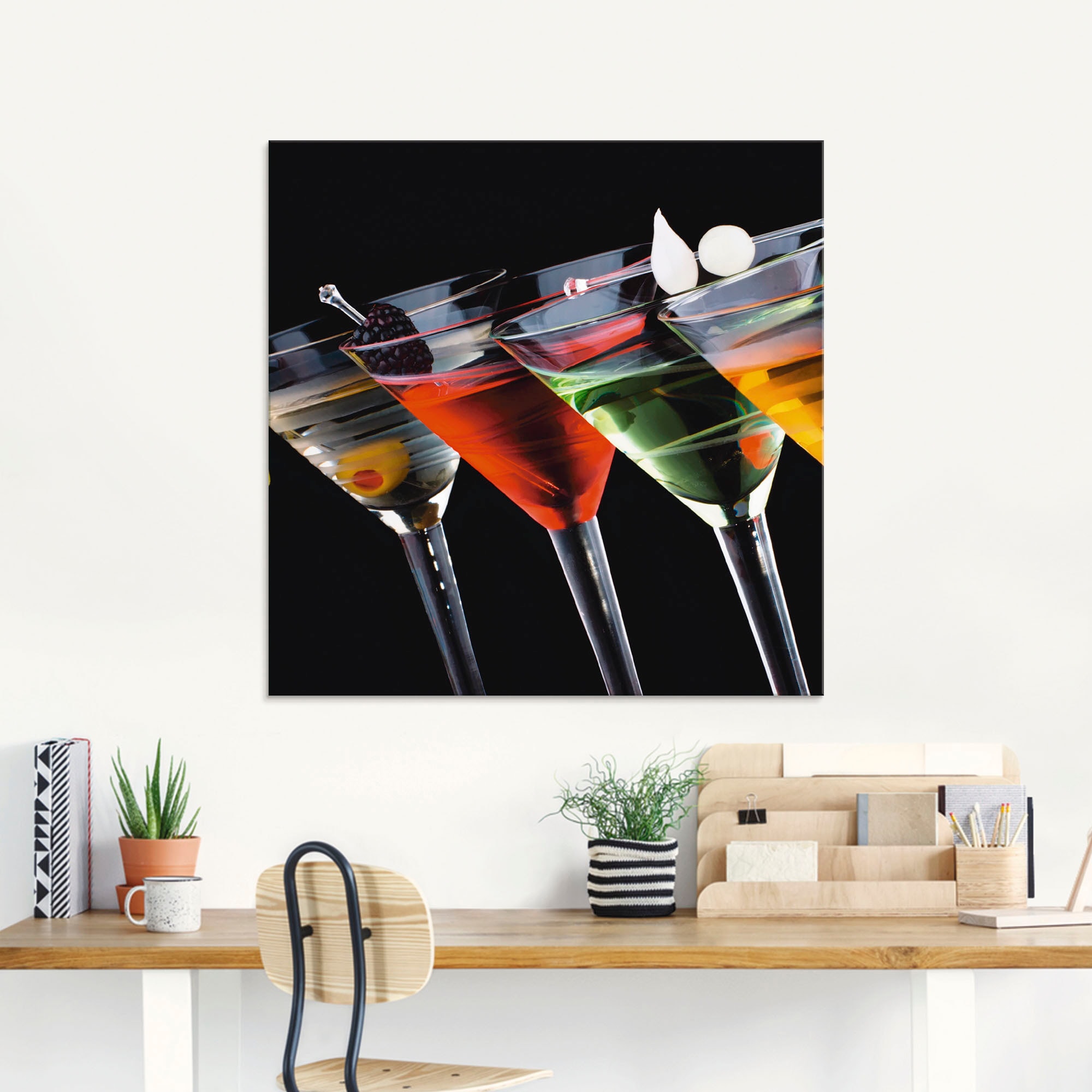 Artland Glasbild »Klassische Martini - Cocktail«, Getränke, (1 St.), in verschiedenen Grössen