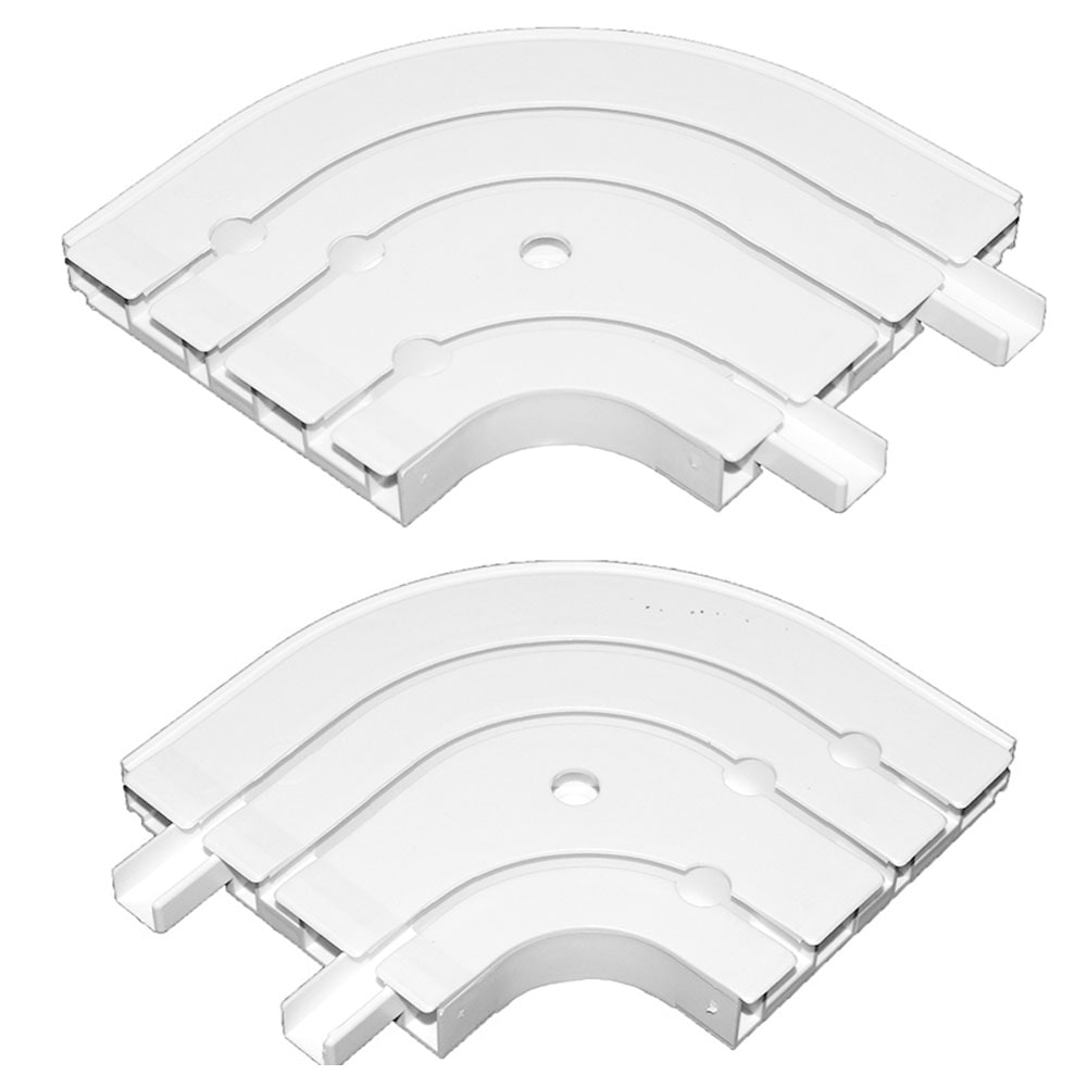Image of SN DECO GROUP Gardinenschiene "Rundbogen für Vorhangschiene SH (1), Paar" 3 läufig-läufig