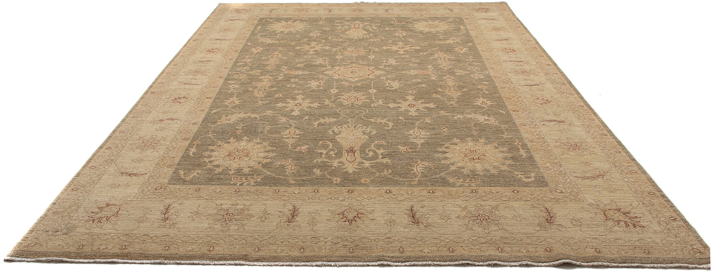 Image of morgenland Orientteppich »Ziegler - 353 x 248 cm - hellbraun«, rechteckig, 6 mm Höhe, Wohnzimmer, Handgeknüpft, Einzelstück mit Zertifikat bei Ackermann Versand Schweiz