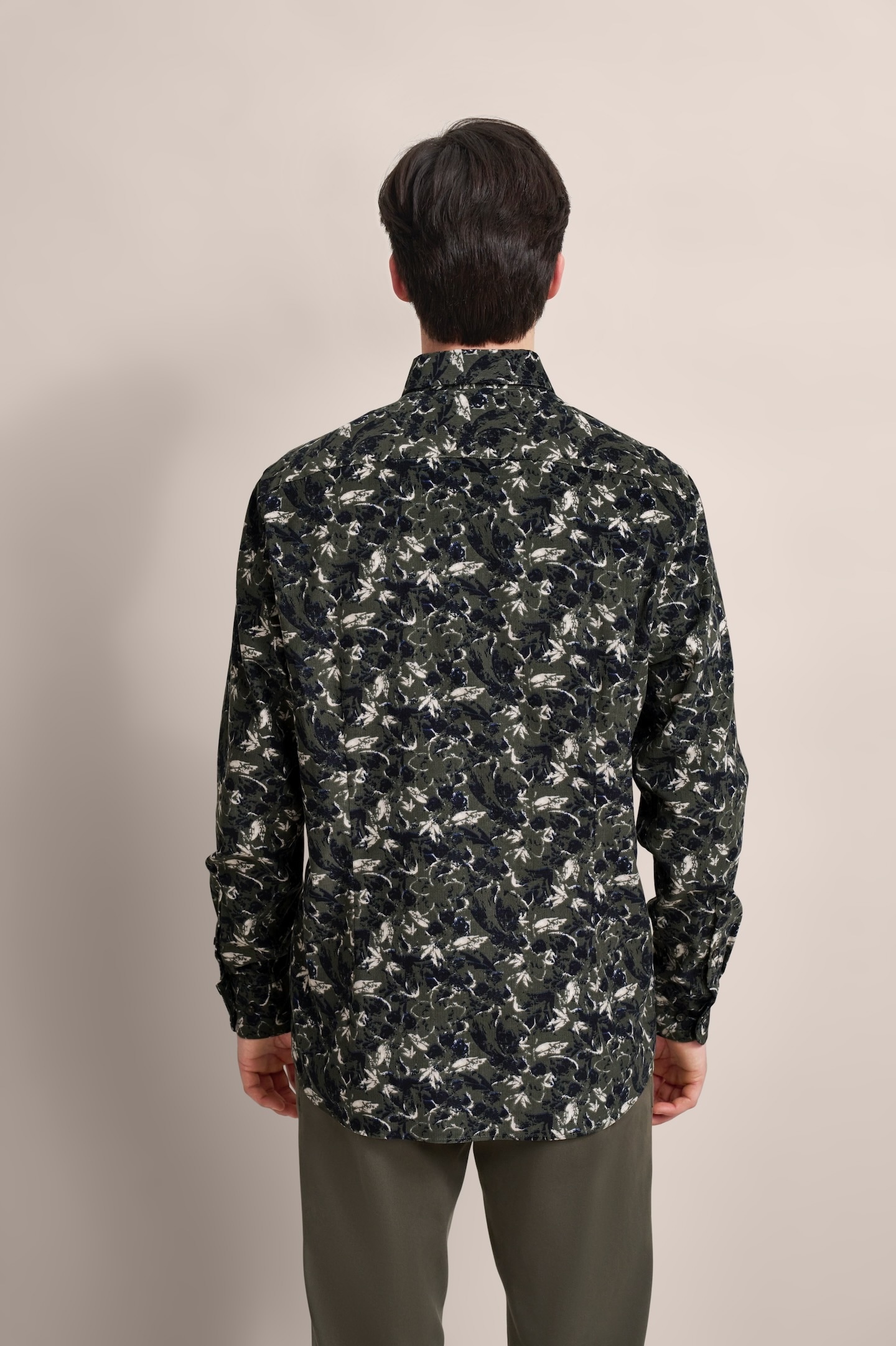 bugatti Chemise à manches longues mit grafischem Print