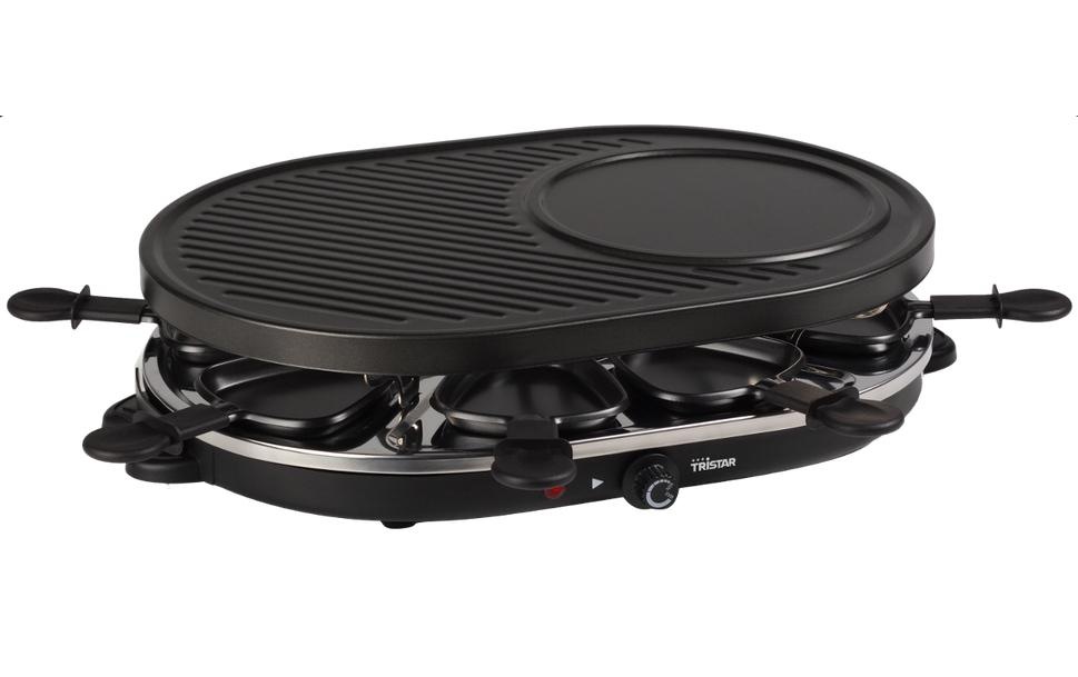 Image of Tristar Raclette "RA2996, 8 Personen" 8 Stk. Raclettepfännchen 1.200 W