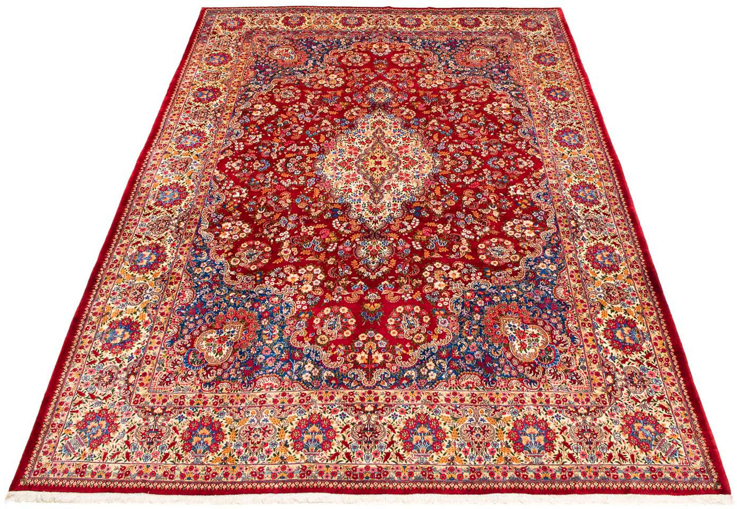 Image of morgenland Orientteppich »Perser - Classic - 412 x 300 cm - rot«, rechteckig, 10 mm Höhe, Wohnzimmer, Handgeknüpft, Einzelstück mit Zertifikat bei Ackermann Versand Schweiz