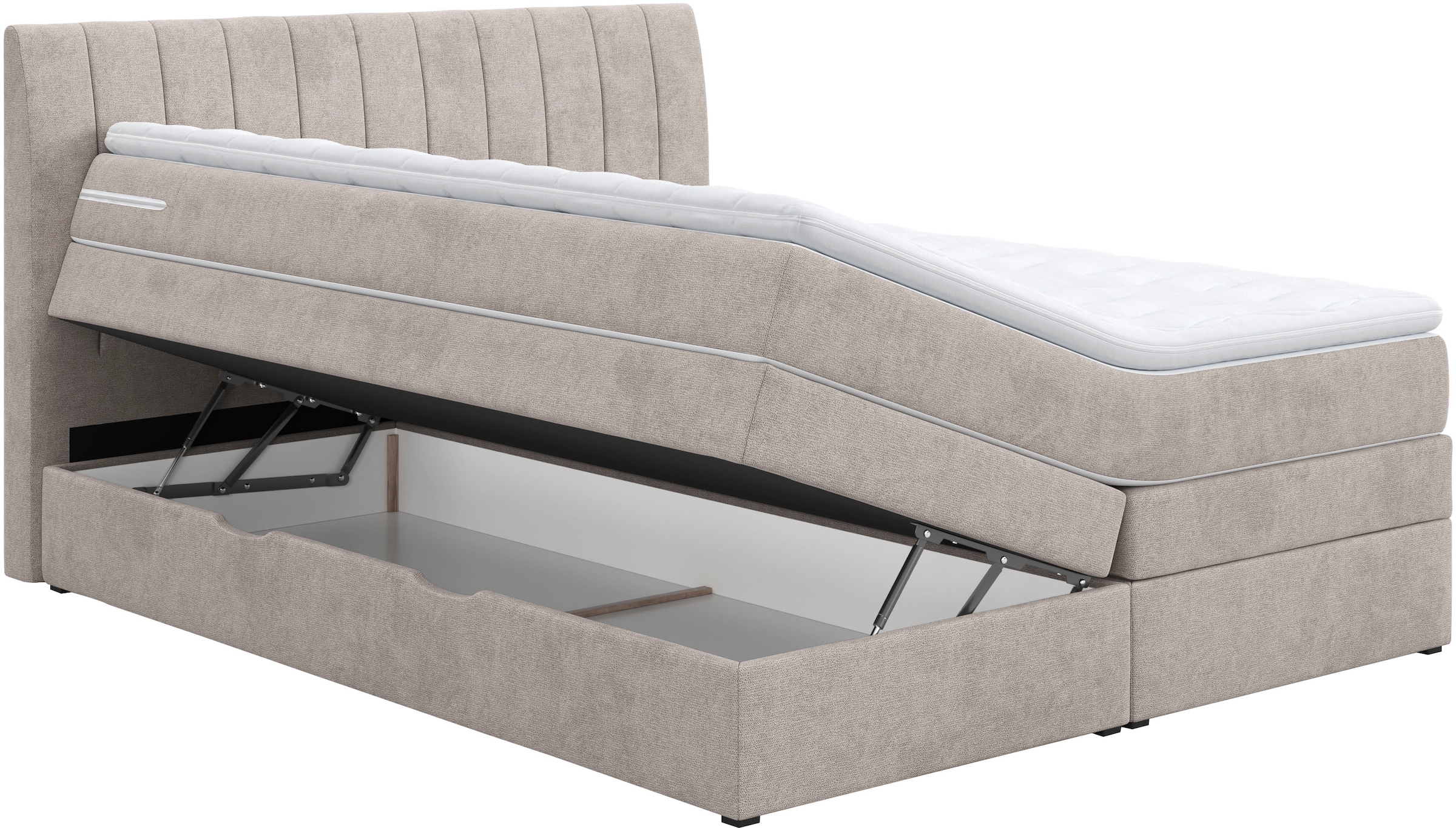 COTTA Boxspringbett »Shark inkl. Bettkasten und Topper« erhältlich in den Breiten 140x200cm, 160x200cm und 180x200cm