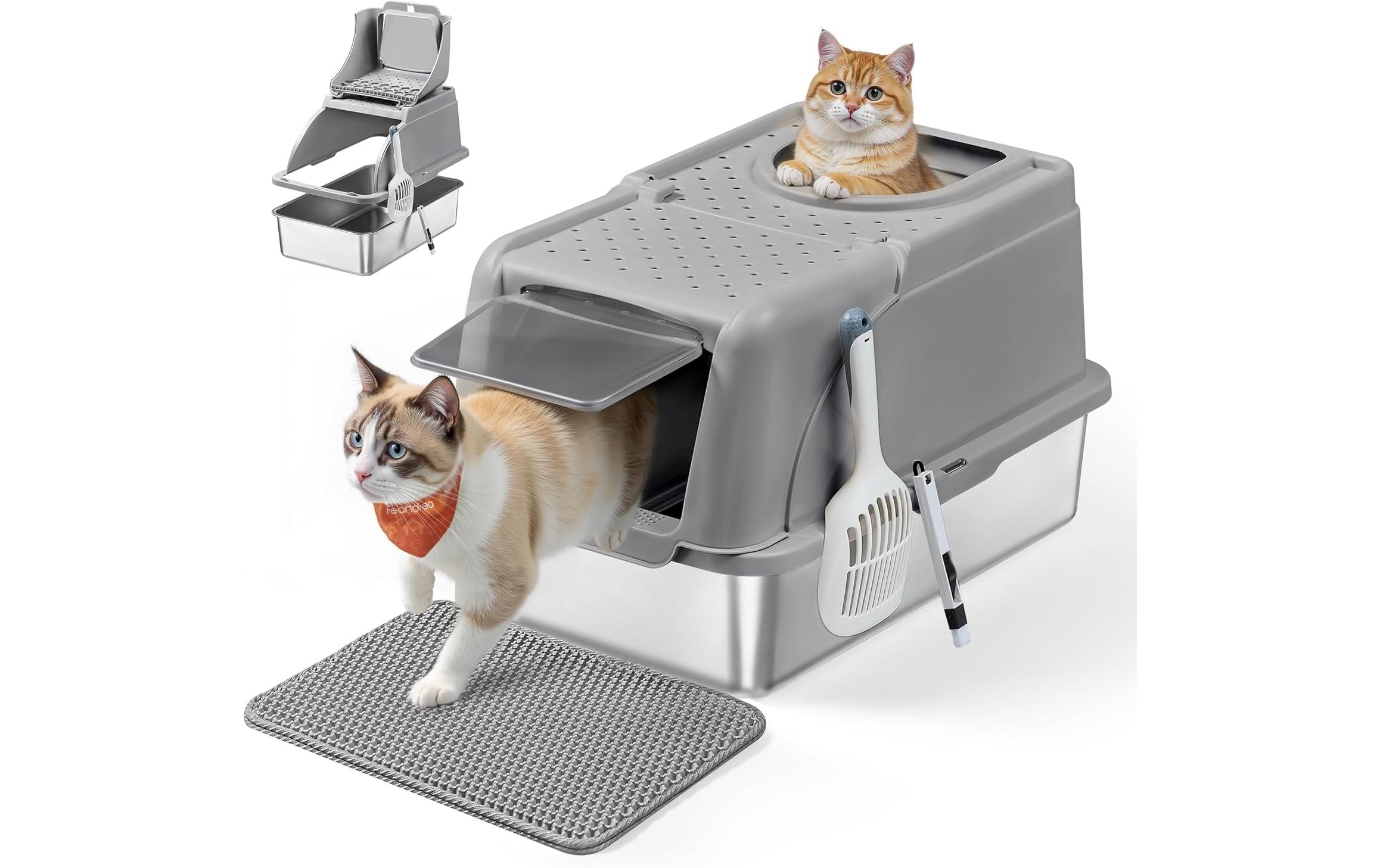 FEANDREA Toilettes pour chats »XL 61 x 41 x 36.5 cm«