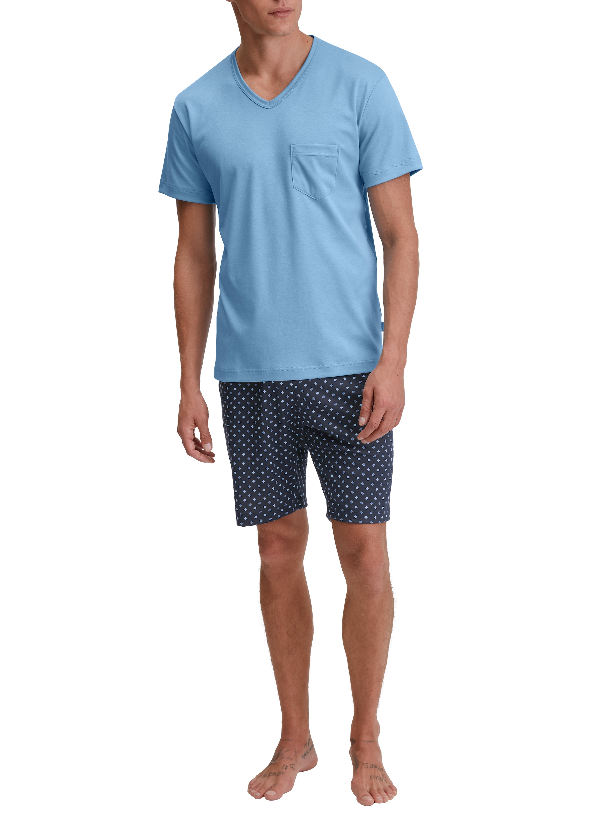 CALIDA Shorty »Relax Streamline«, (2 tlg.), mit V-Ausschnitt