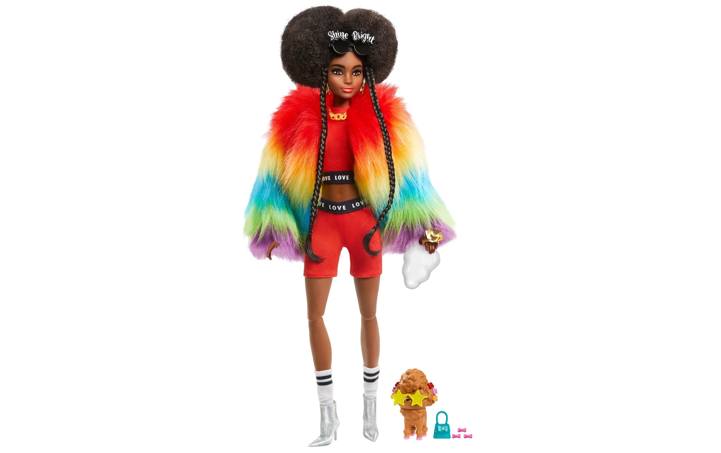 Image of Barbie Spielfigur »Extra mit Afro und Regenbogen-Jacke« bei Ackermann Versand Schweiz