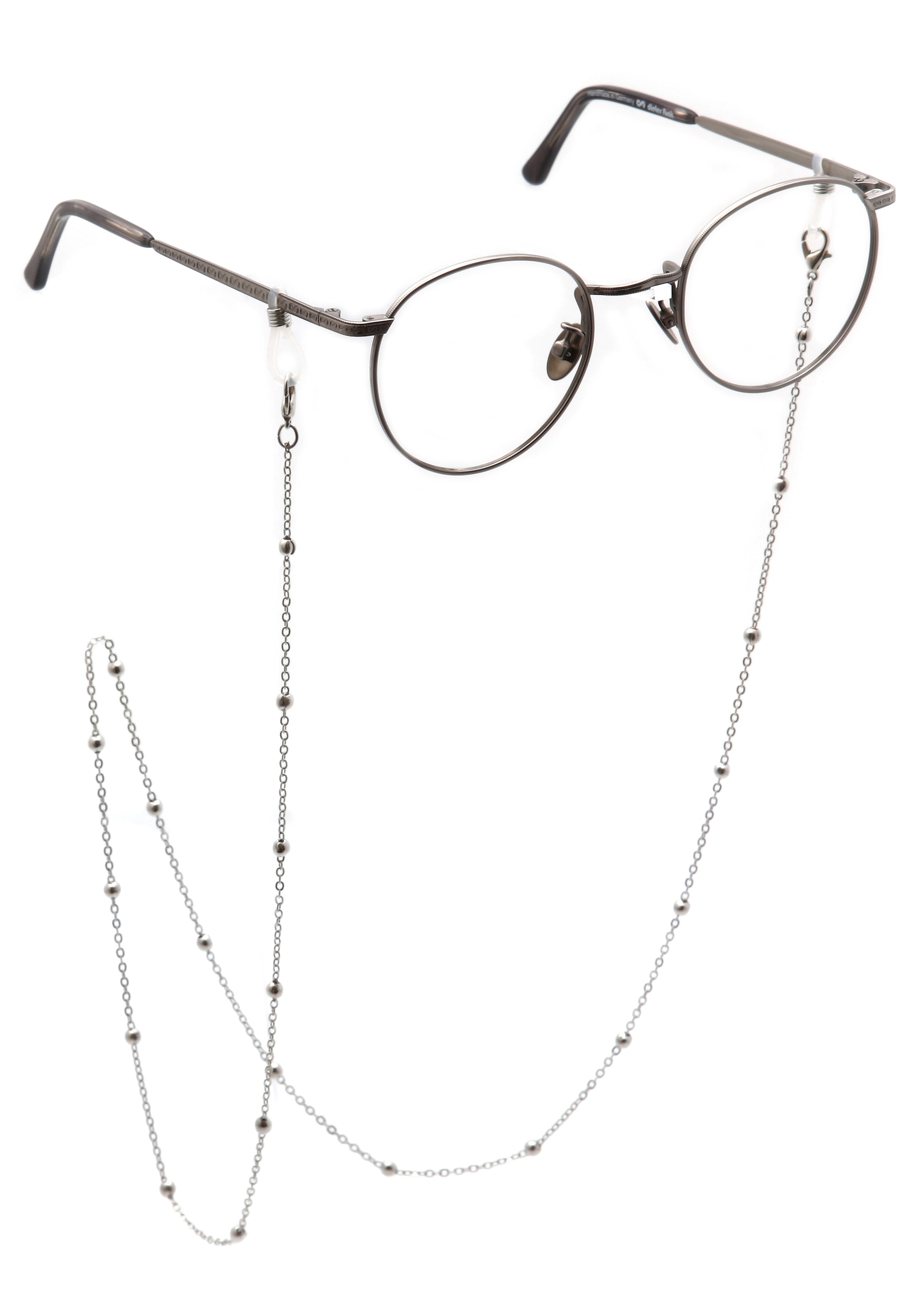 Firetti Brillenkette »mit Kugelelementen, rhodiniert«, (1 St.), mit Zirkonia (synth.)