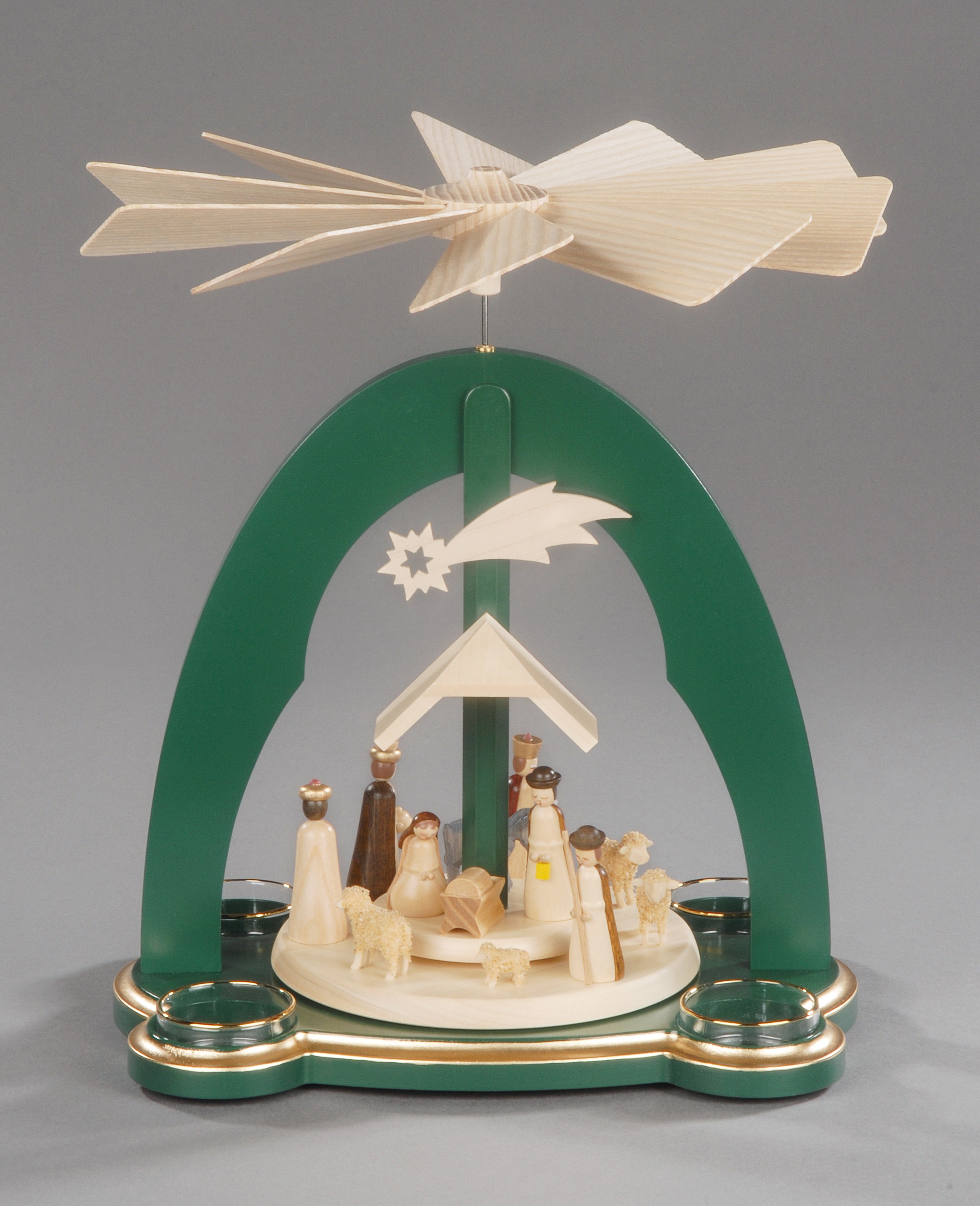 Image of Albin Preissler Weihnachtspyramide »Christi Geburt«, (1 St.), Handwerkskunst aus dem Erzgebirge bei Ackermann Versand Schweiz