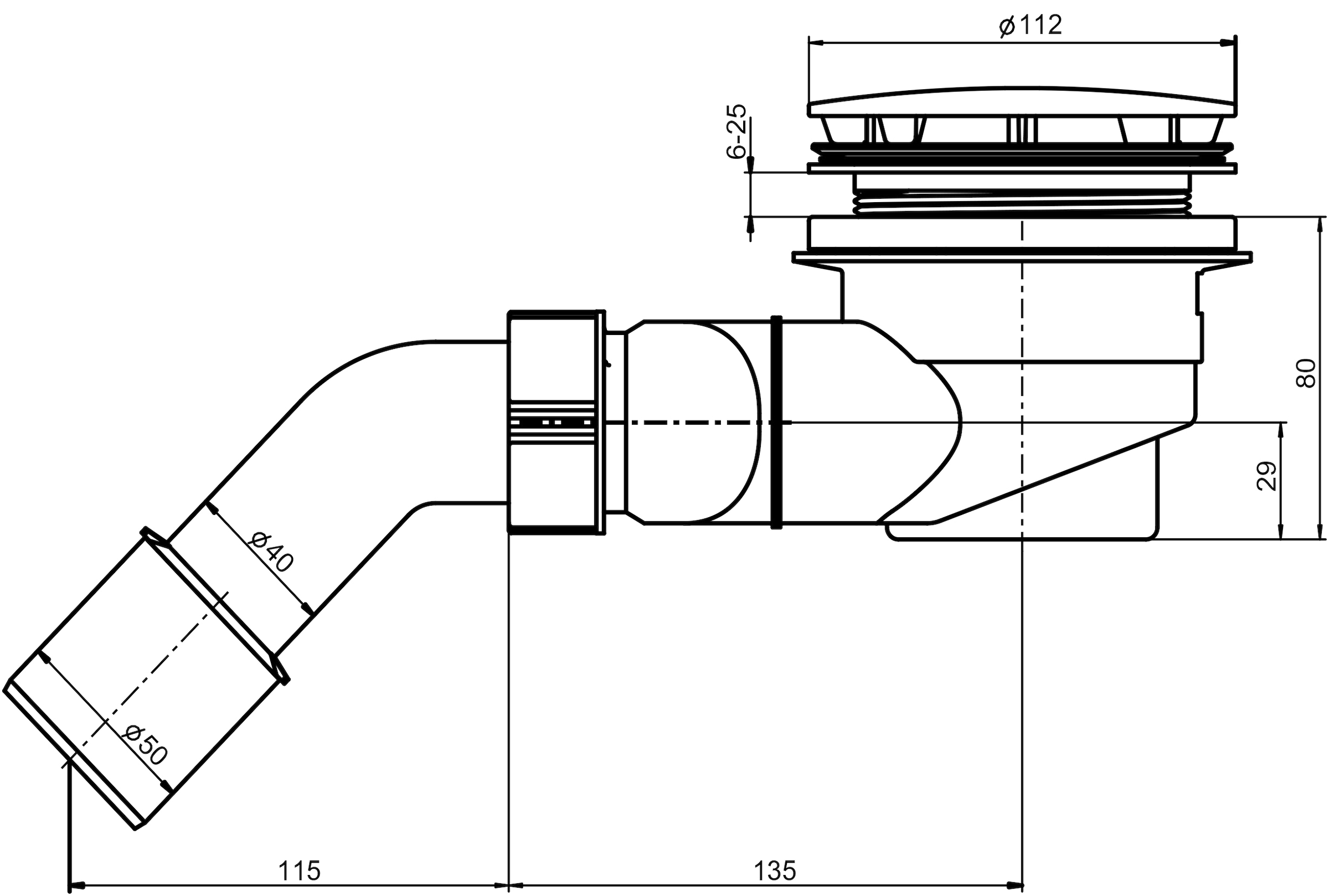 OTTOFOND Receveur de douche Ensemble,  90x90 cm, avec receveur, garniture de vidange et bande d'étanchéité pour joints
