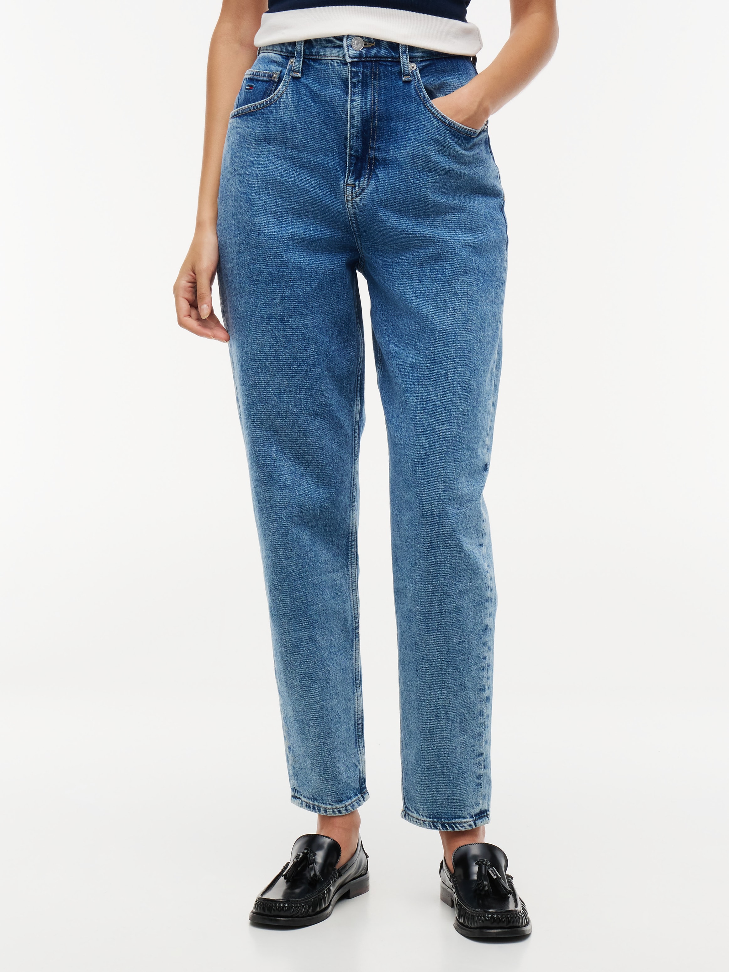 Image of Tommy Jeans Mom-Jeans "90S MOM HIGH TAPERED BJ4138" Baumwollmischung