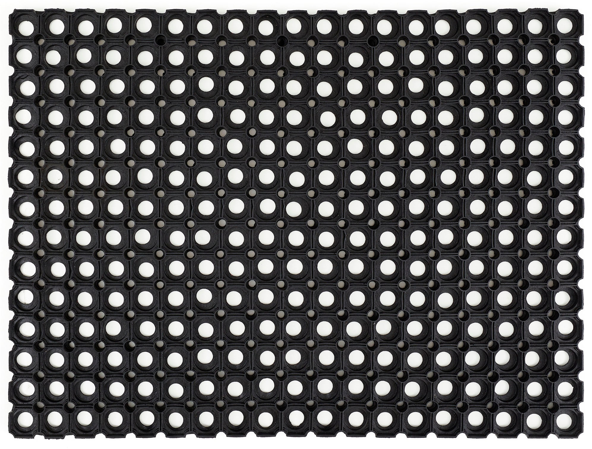 Image of Andiamo Fussmatte "Gummi Ringmatte" rechteckig 15 mm Höhe Schmutzfangmatte, In- und Outdoor geeignet, besonders robust