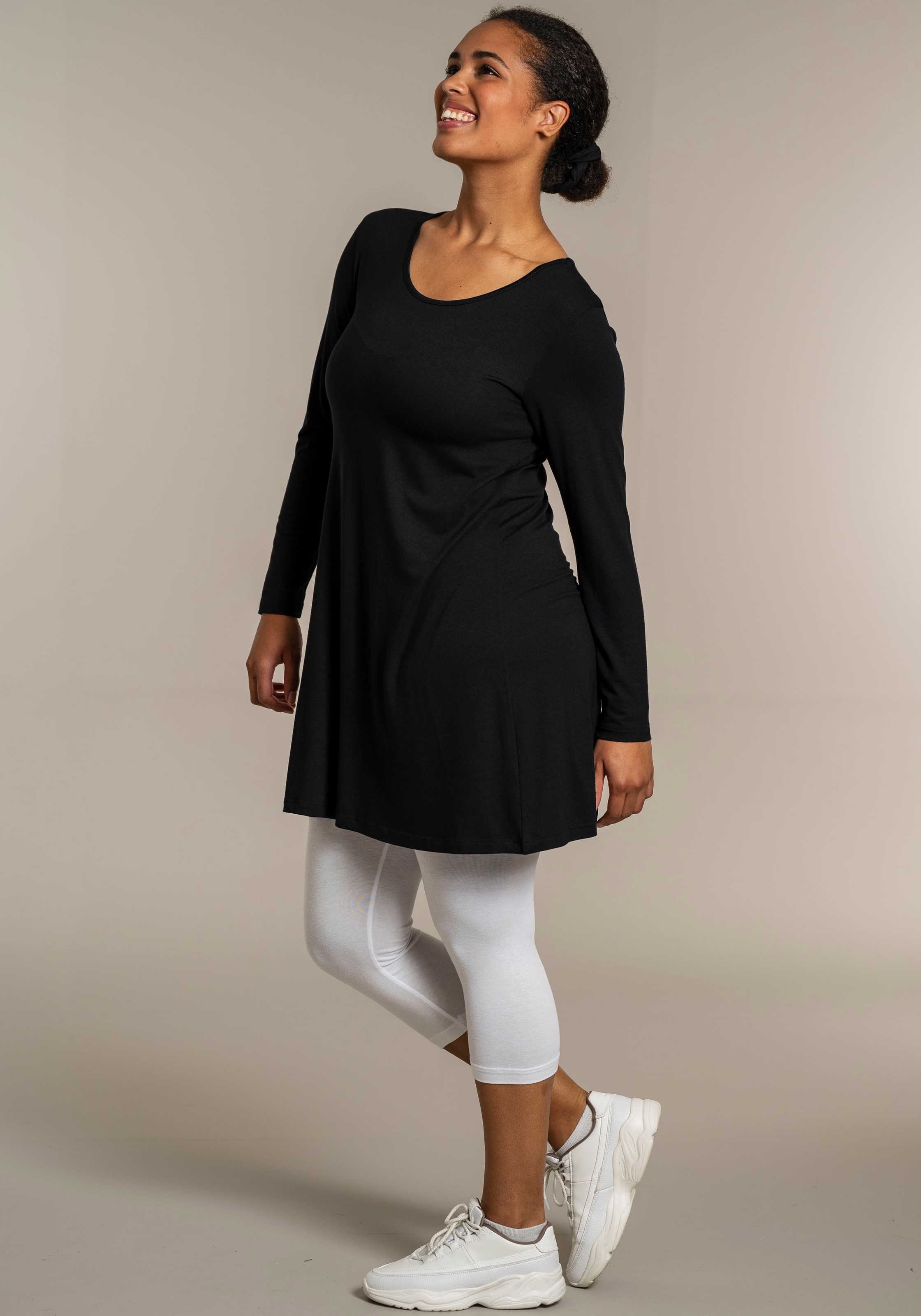SANDGAARD Longshirt, in Unifarbe