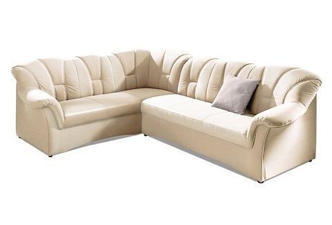 DOMO collection Ecksofa »Papenburg B/T/H: 242/190/84 cm L-Form«, wahlweise mit Bettfunktion, Langer Schenkel links oder rechts