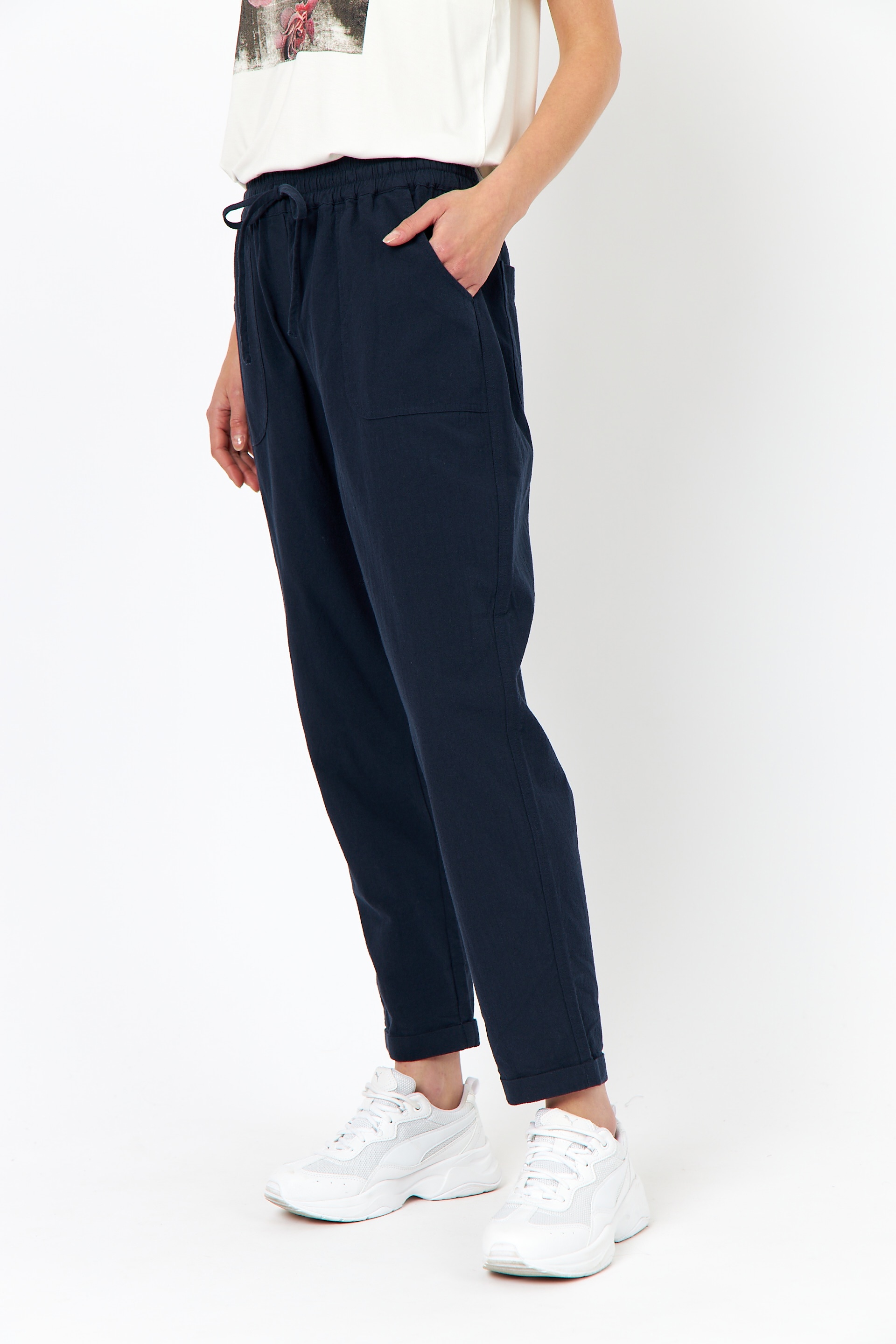 Image of soyaconcept Schlupfhose "SC-CISSIE 10-C" leichte Sommerhose aus Baumwolle in Leinenoptik