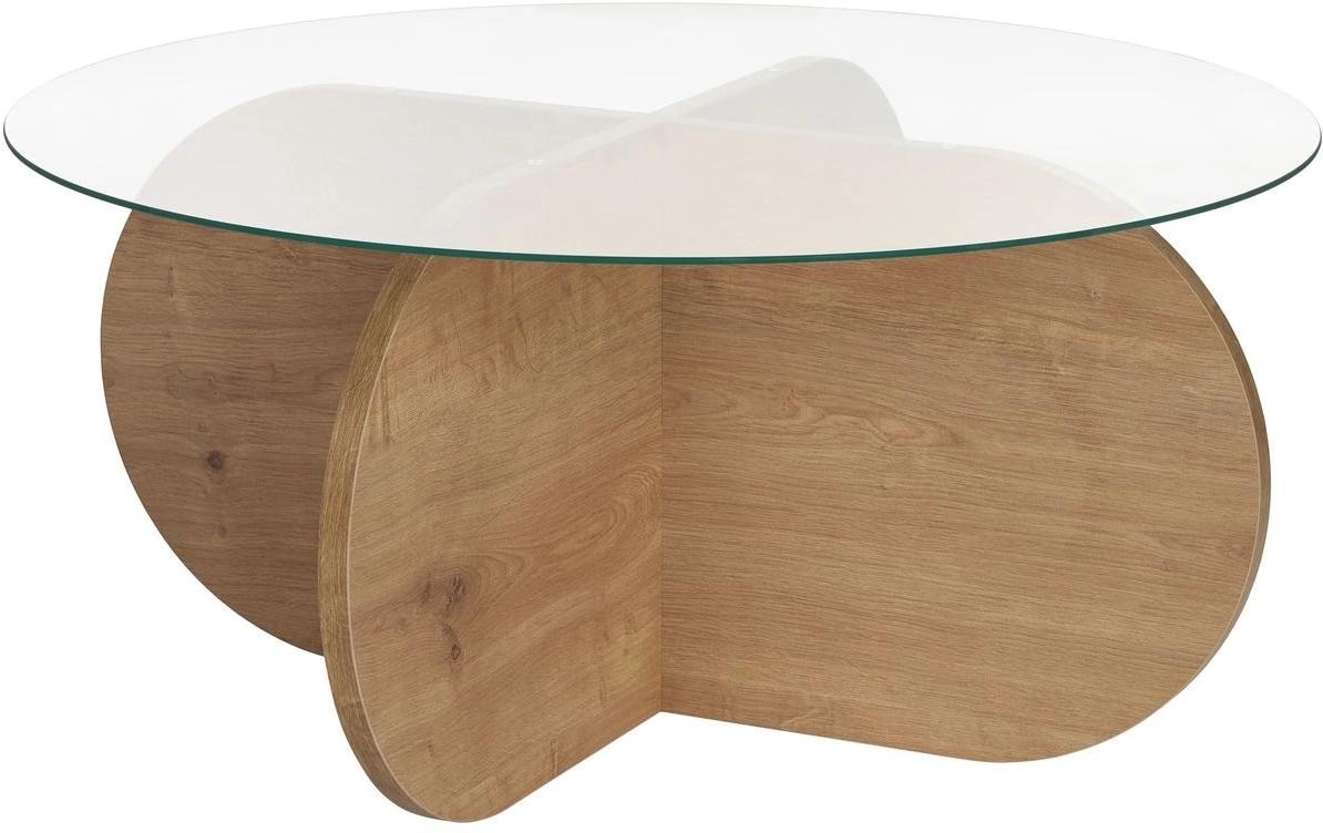 WOODY FASHION Table basse »Aeris 75 x 35 cm« Runder Couch- und Beistelltisch