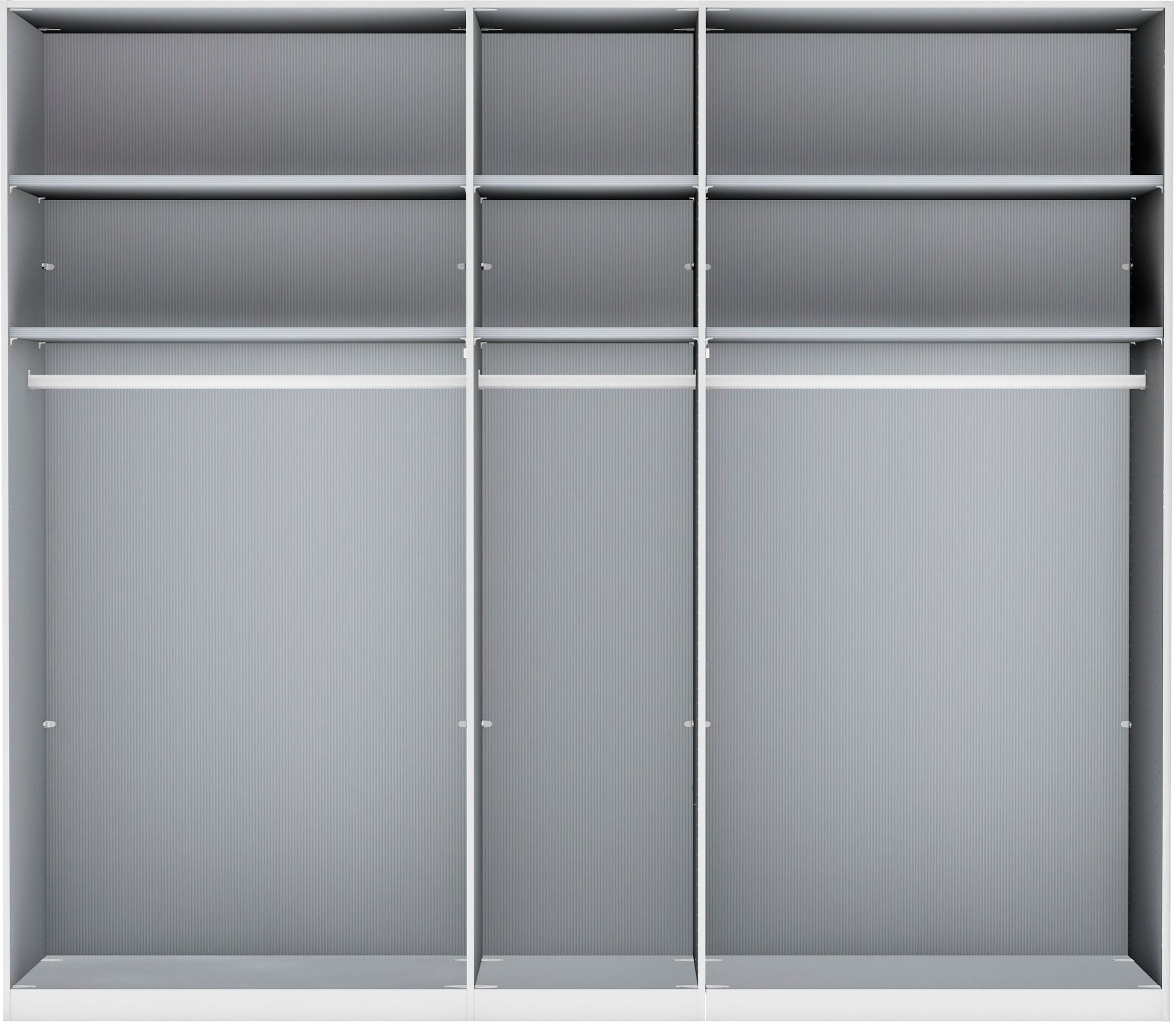 WIEMANN Kleiderschrank »Monaco, Kleiderschrank, Schrank, Wäscheschrank, mit edler Glasfront« 2 Breiten, 2 Höhen 216/236 cm auswählbar, MADE IN GERMANY,  hochwertigen Beschläge inkl. Türdämpfung, variable Inneneinteilung