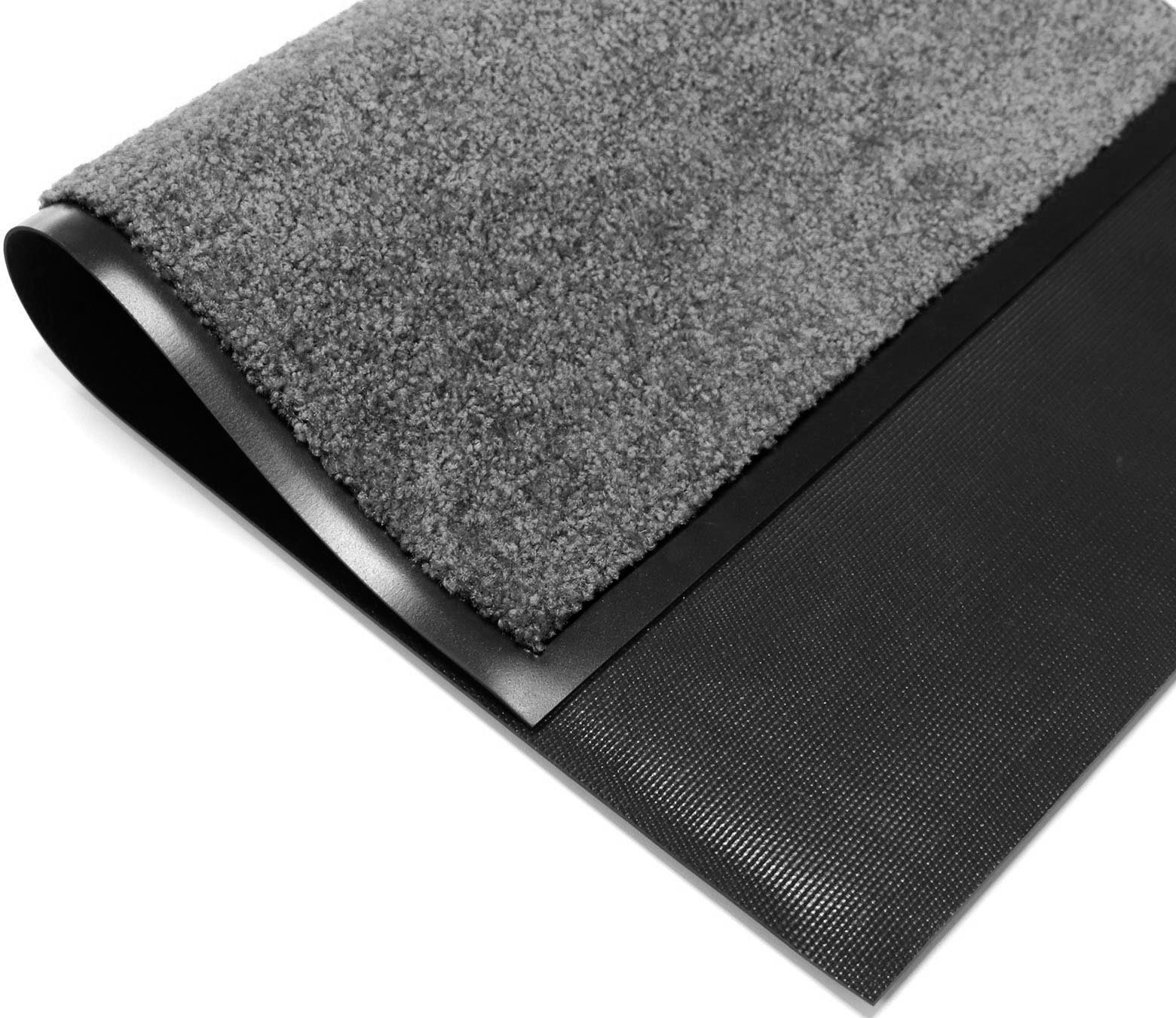 Primaflor-Ideen in Textil Fussmatte »Schmutzfangmatte CLEAN PRO, Made in Belgium« rechteckig 8 mm Höhe Uni-Farben, UV-beständig, strapazierfähig, waschbar