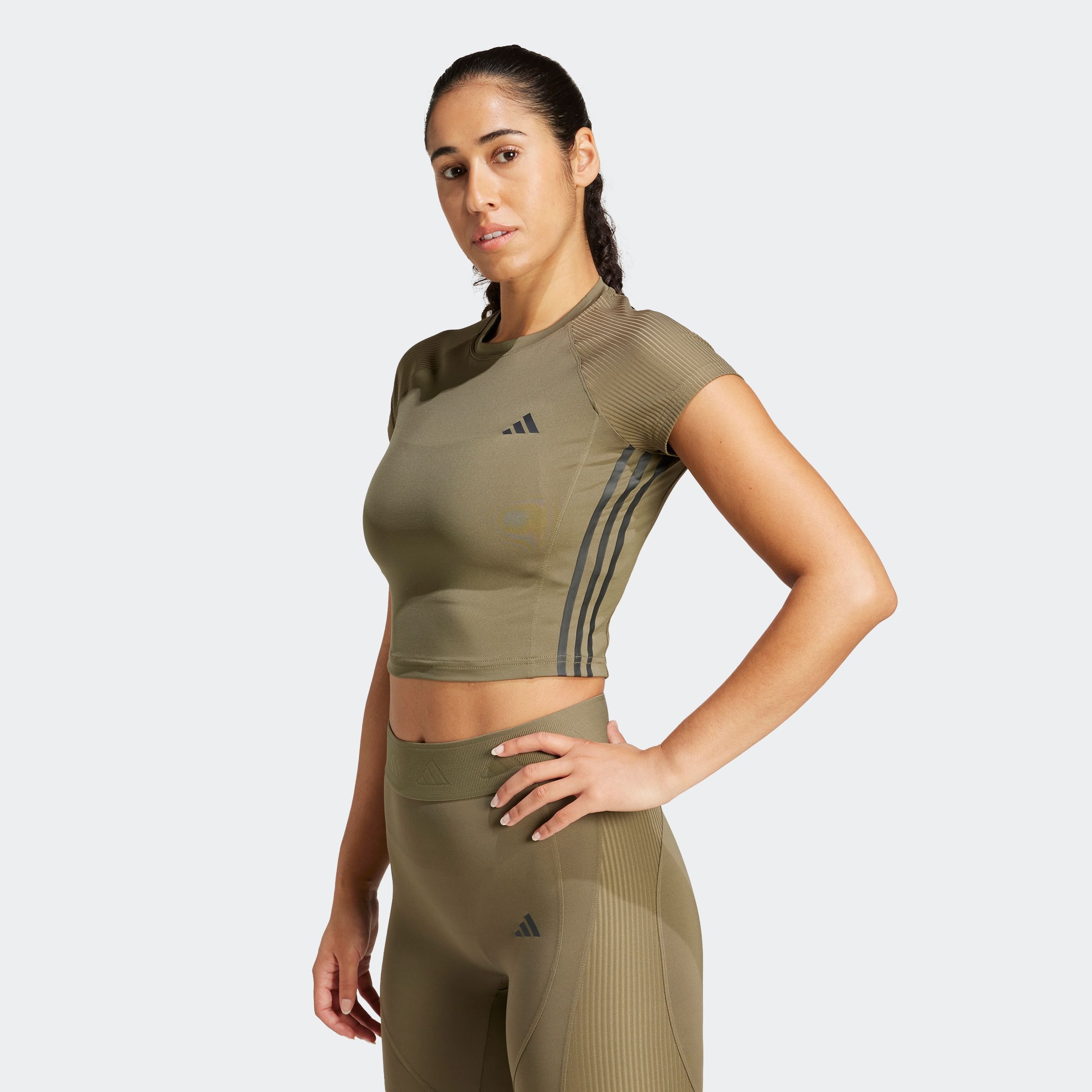 Image of adidas Performance T-Shirt "HYPERGLAM RIB"