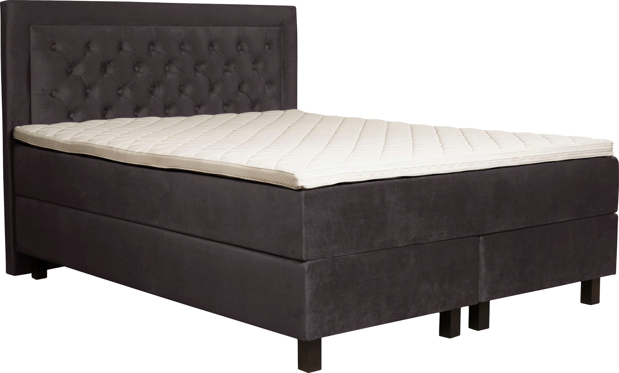 Home affaire Boxspringbett »Jeanne« inkl. Topper mit Taschen-Federkernmatratze