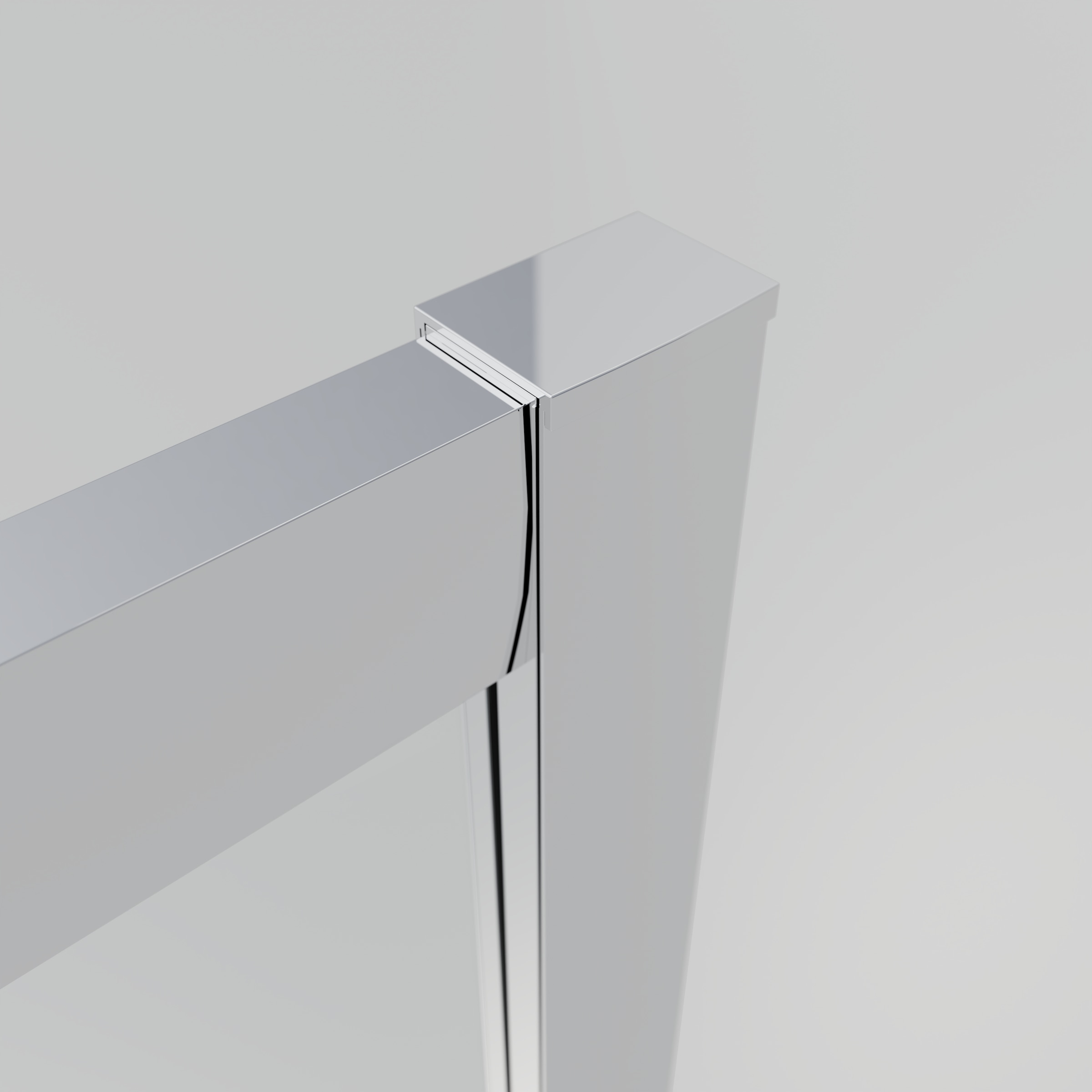 welltime Runddusche »New Trento mit Streifendekor« Extrahohe 195cm, 6mm ESG, verbessertes Rollensystem, Streifendekor