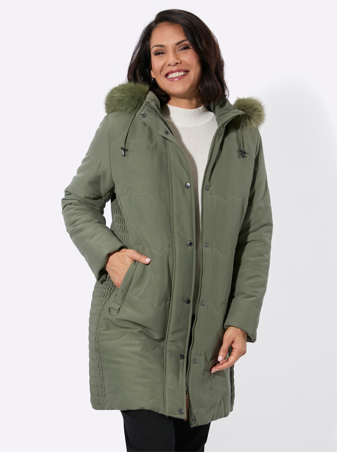 Casual Looks Steppjacke mit Kapuze