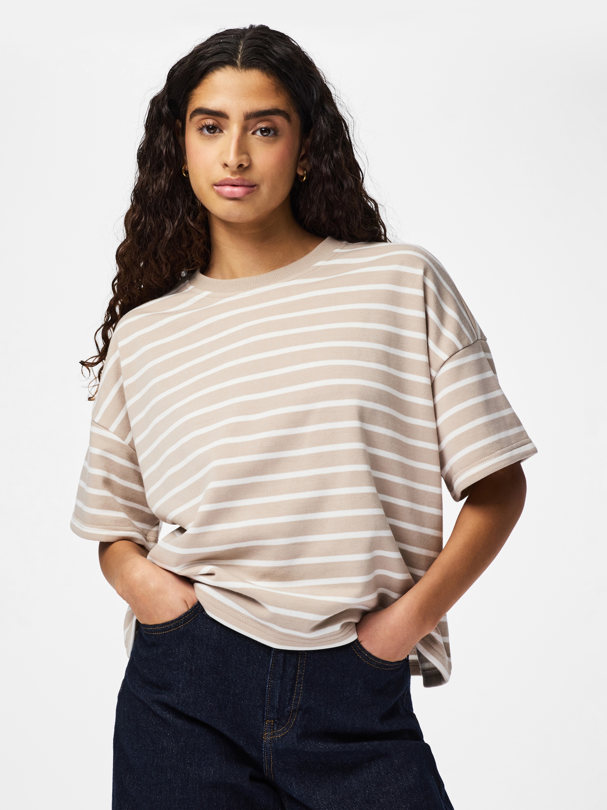 Image of pieces Sweatshirt "PCCHILLI SUMMER 2/4 SWEAT STRIPE NOOS BC"