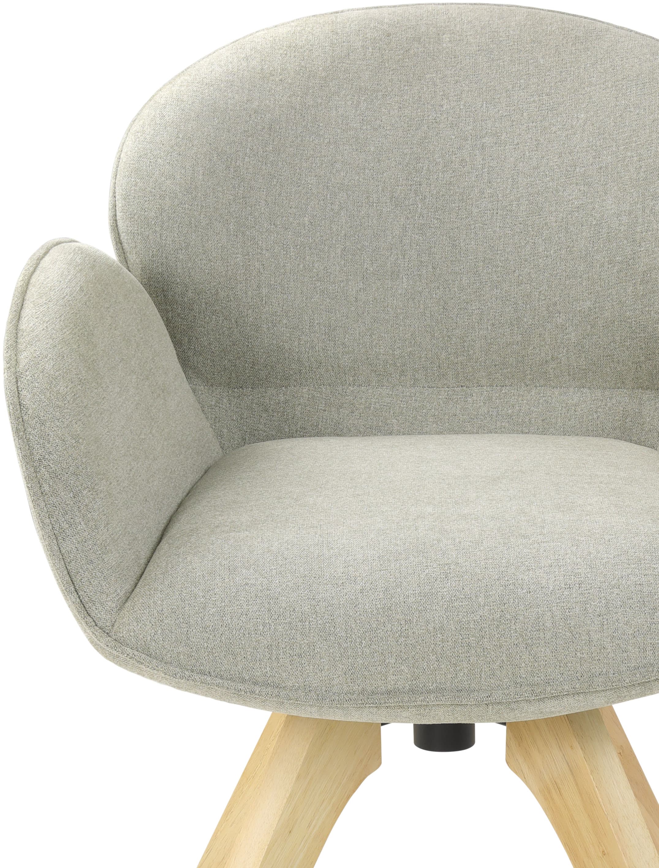 TOM TAILOR HOME Chaise avec accoudoirs »WINGS ARMCHAIR« (Set) 2 cuismit Armlehnen, drehbar, Rückholfunktion, Massivholzgestell