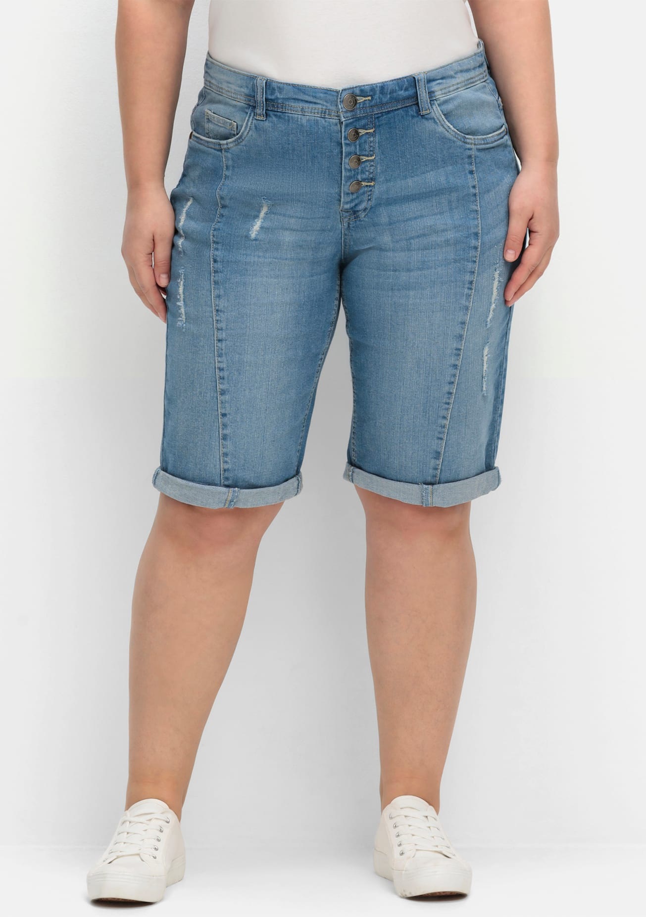 Image of Sheego Jeansbermudas 1 Stk.