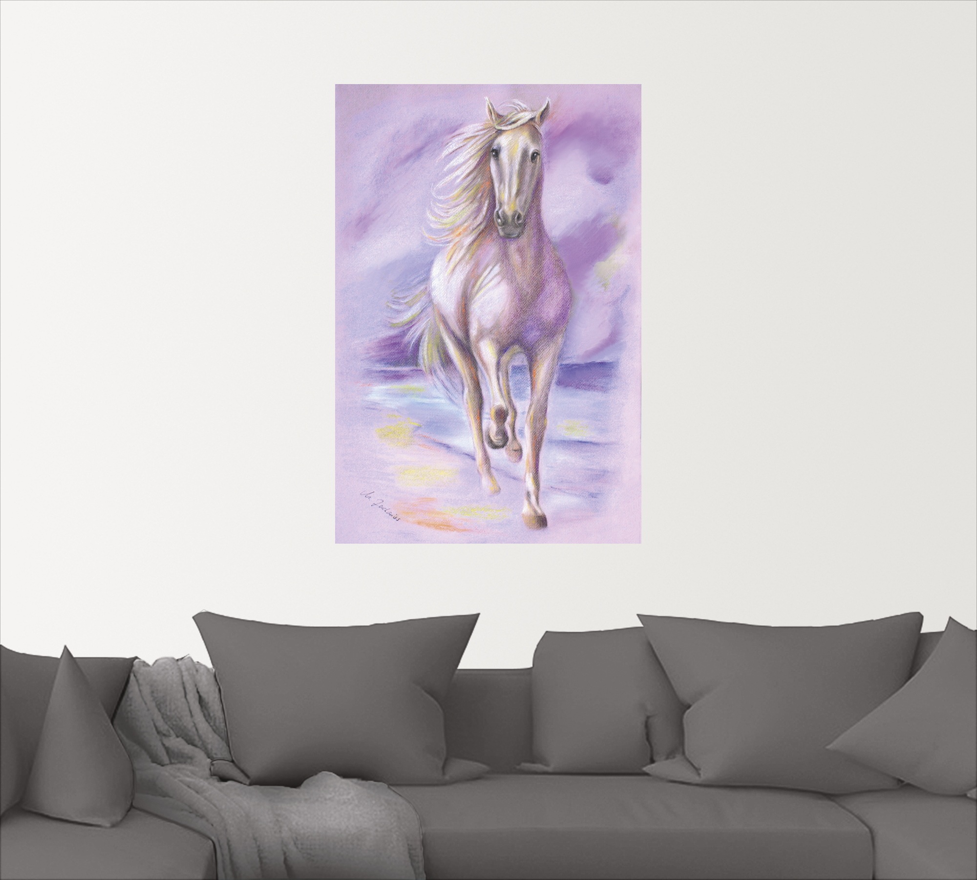 Image of Artland Wandbild »Traumpferd«, Haustiere, (1 St.), in vielen Grössen & Produktarten - Alubild / Outdoorbild für den Aussenbereich, Leinwandbild, Poster, Wandaufkleber / Wandtattoo auch für Badezimmer geeignet bei Ackermann Versand Schweiz
