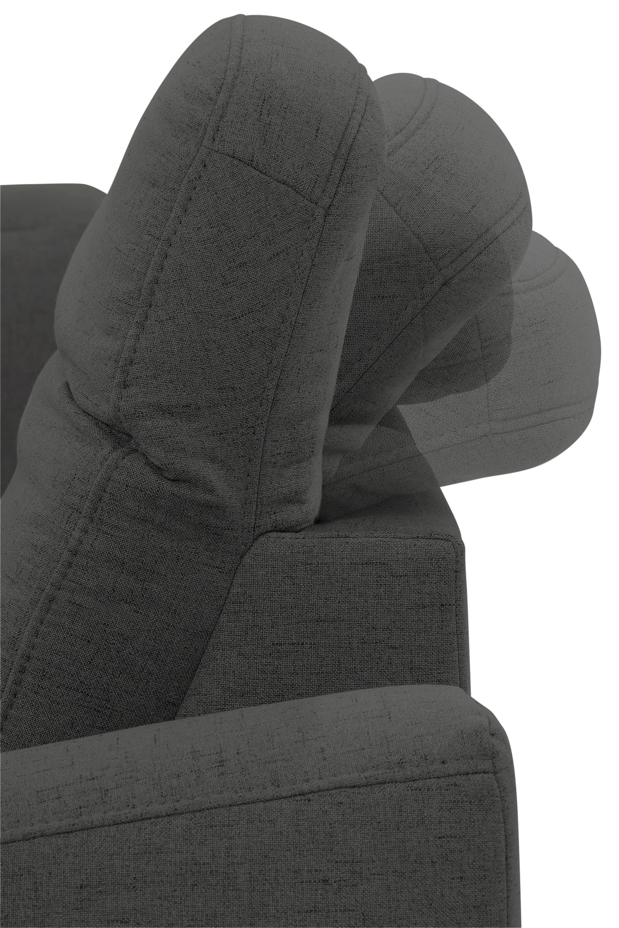 Home affaire Canapé d'angle »Dundee L-Form« wahlweise mit Kopfteilverstellung und zusätzlich mit Bettfunktion