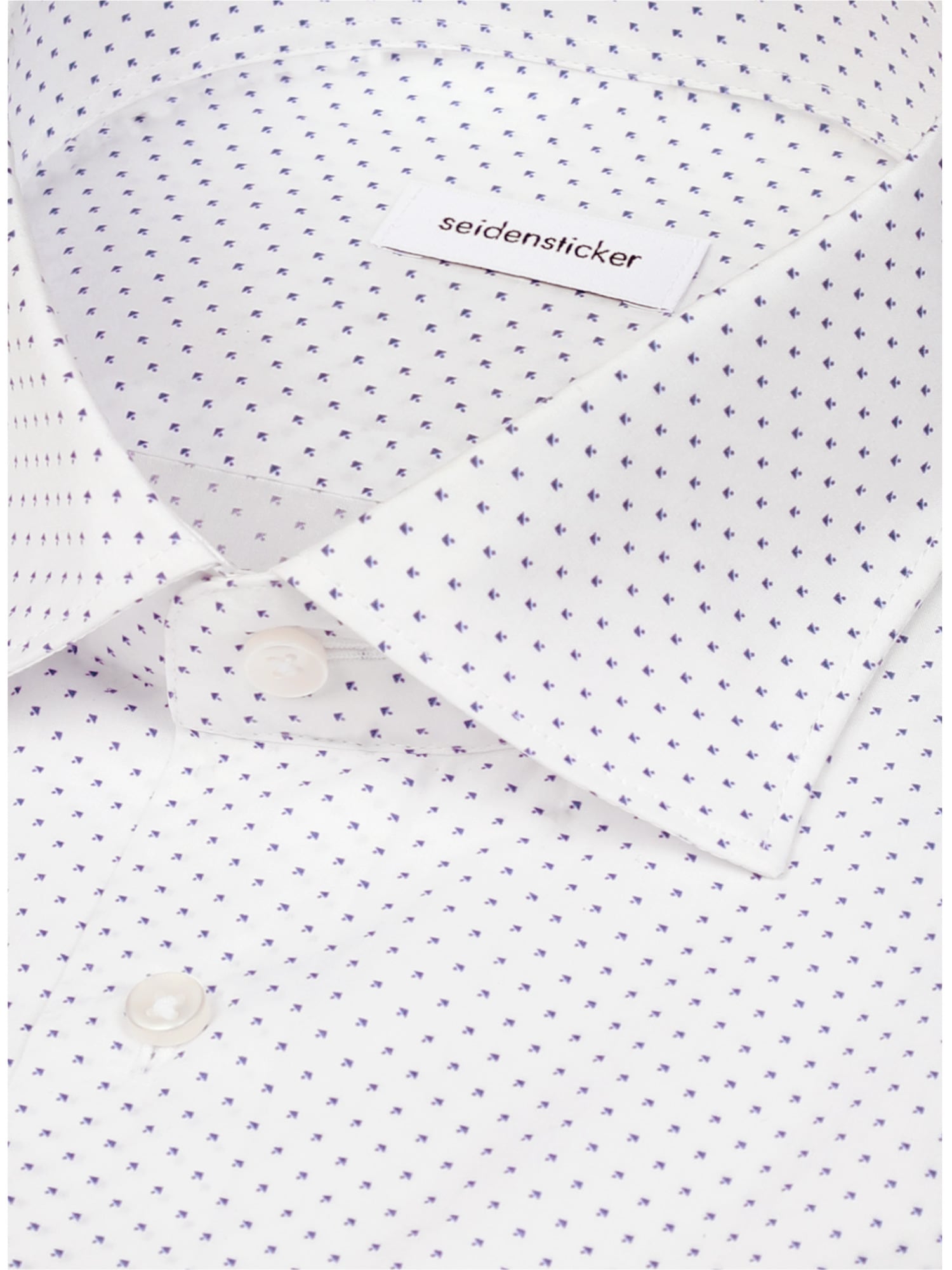 seidensticker Chemise d'affaires »Schwarze Rose« Slim 1/1 Kentkragen Druck