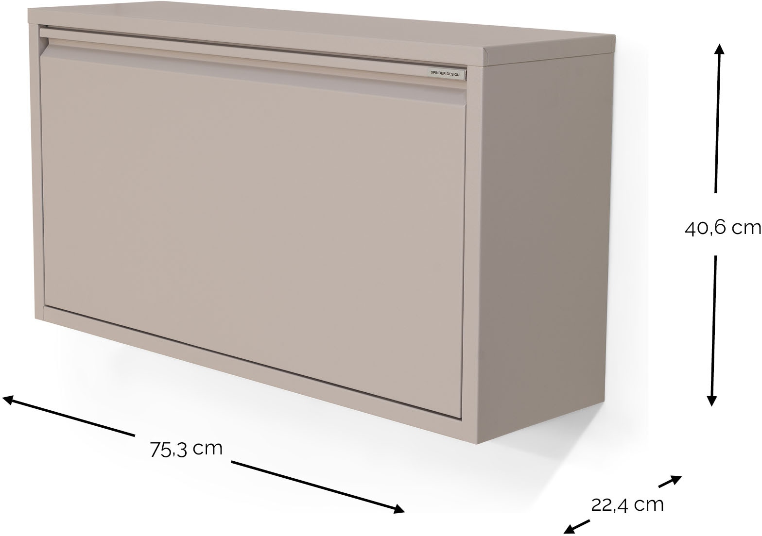 Spinder Design Armoire à chaussures »BILLY 1« armoire à chaussures en acier avec double compartiment