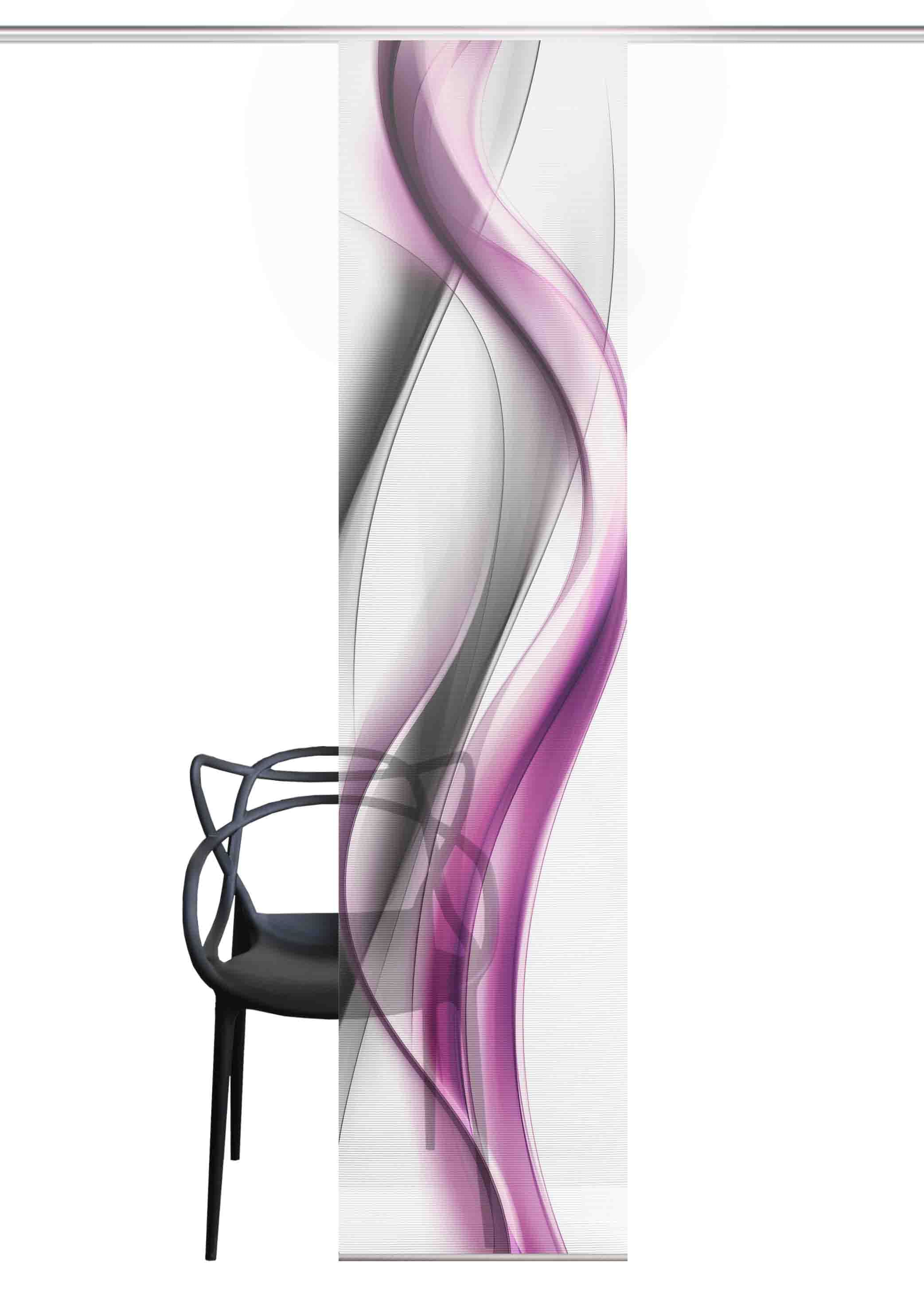 Vision S Rideau coulissant »CARA« Support de panneau 1 cuis tlg. rideau coulissant aspect bambou, impression numérique